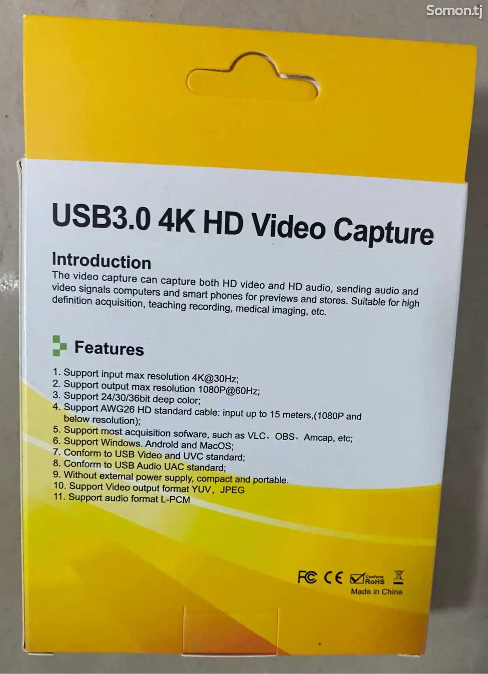 USB3.0 Захват видео в формате 4K HD-2