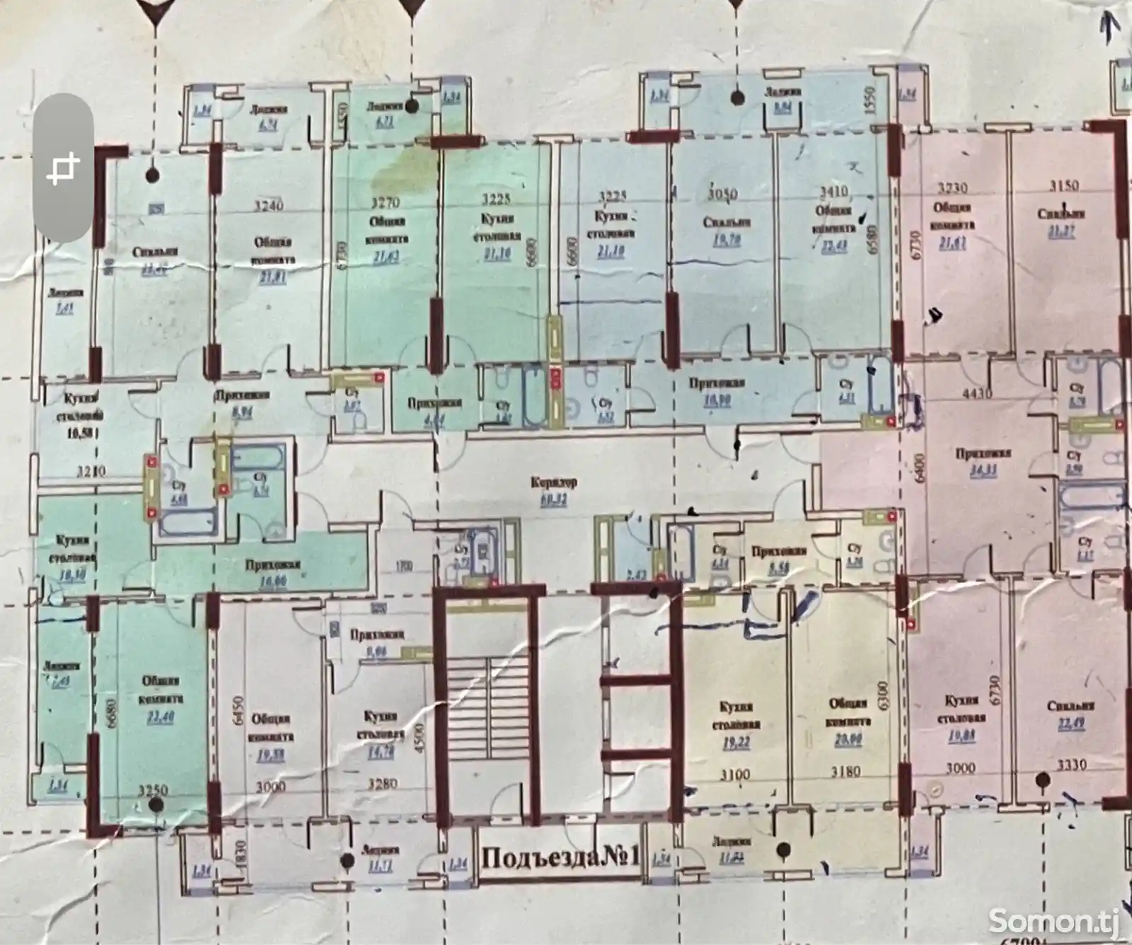 2-комн. квартира, 12 этаж, 85 м², Зеленый базар, Волна-12