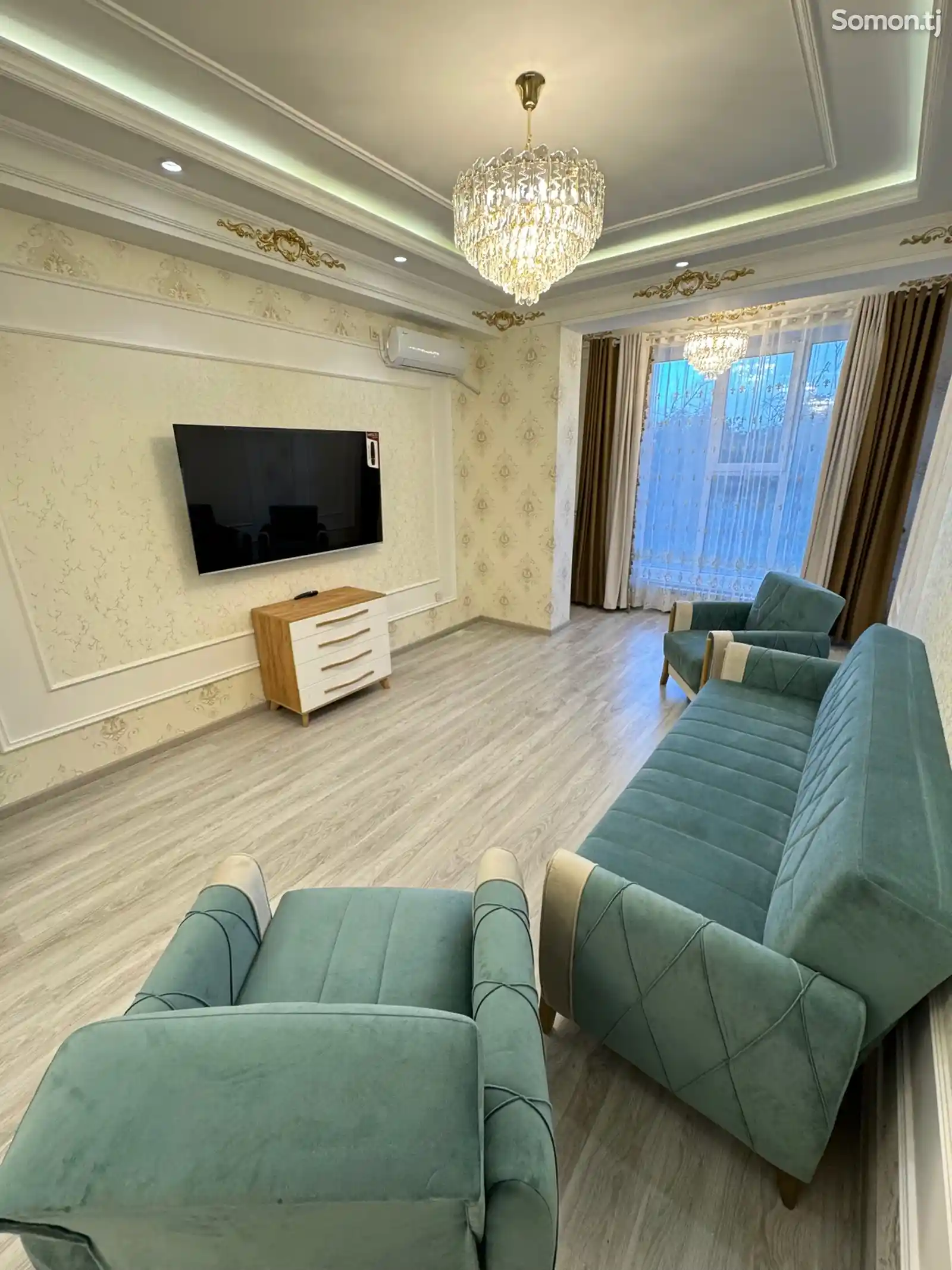 2-комн. квартира, 4 этаж, 90м², Исмоили Сомони-7