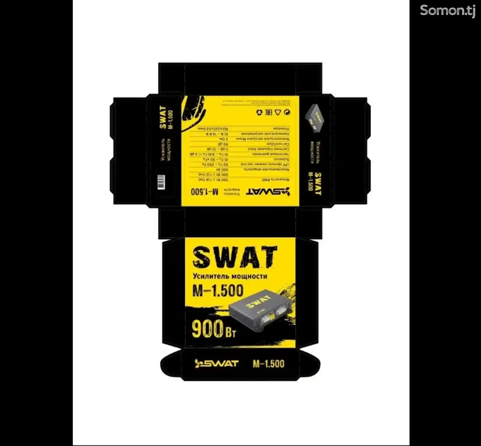 Усилитель автомобильный Swat M-1.500w-4