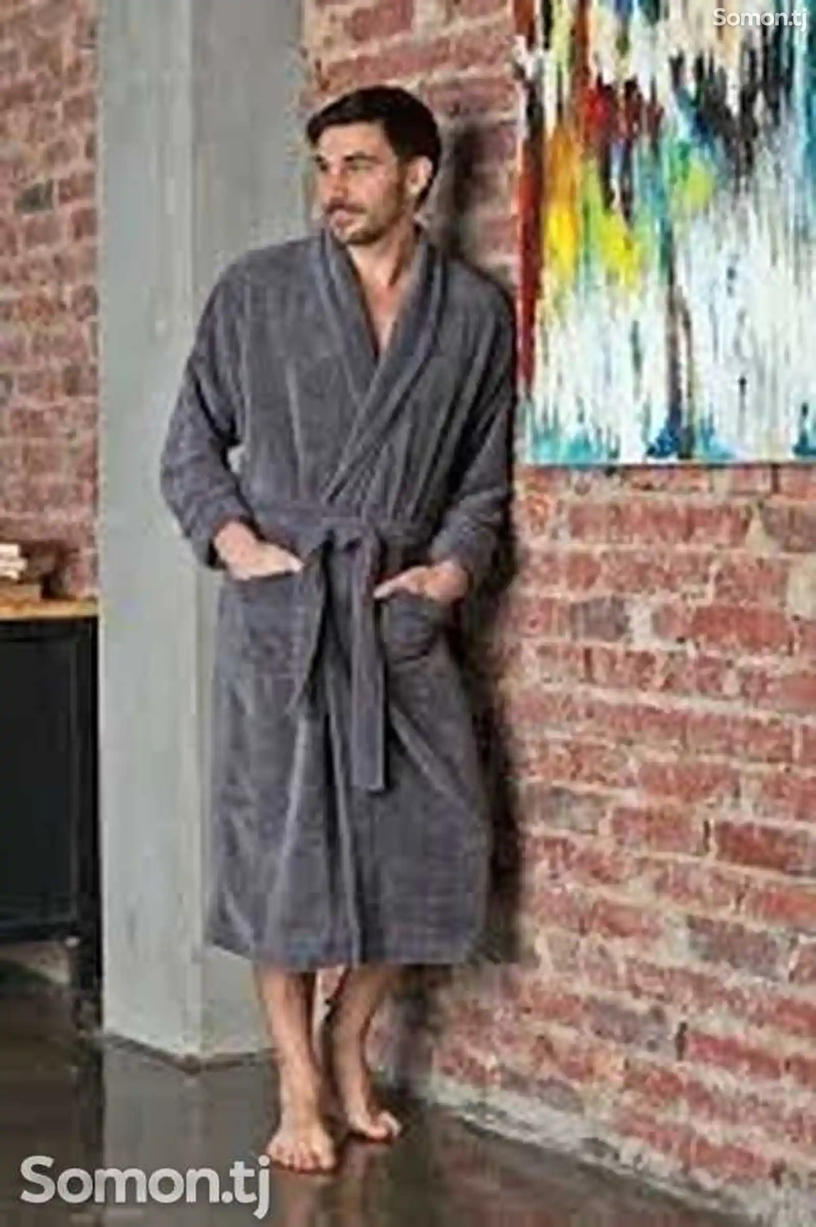 Банный халат мужской на заказ-4