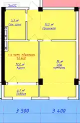 1-комн. квартира, 4 этаж, 52 м², 12 мкр-4