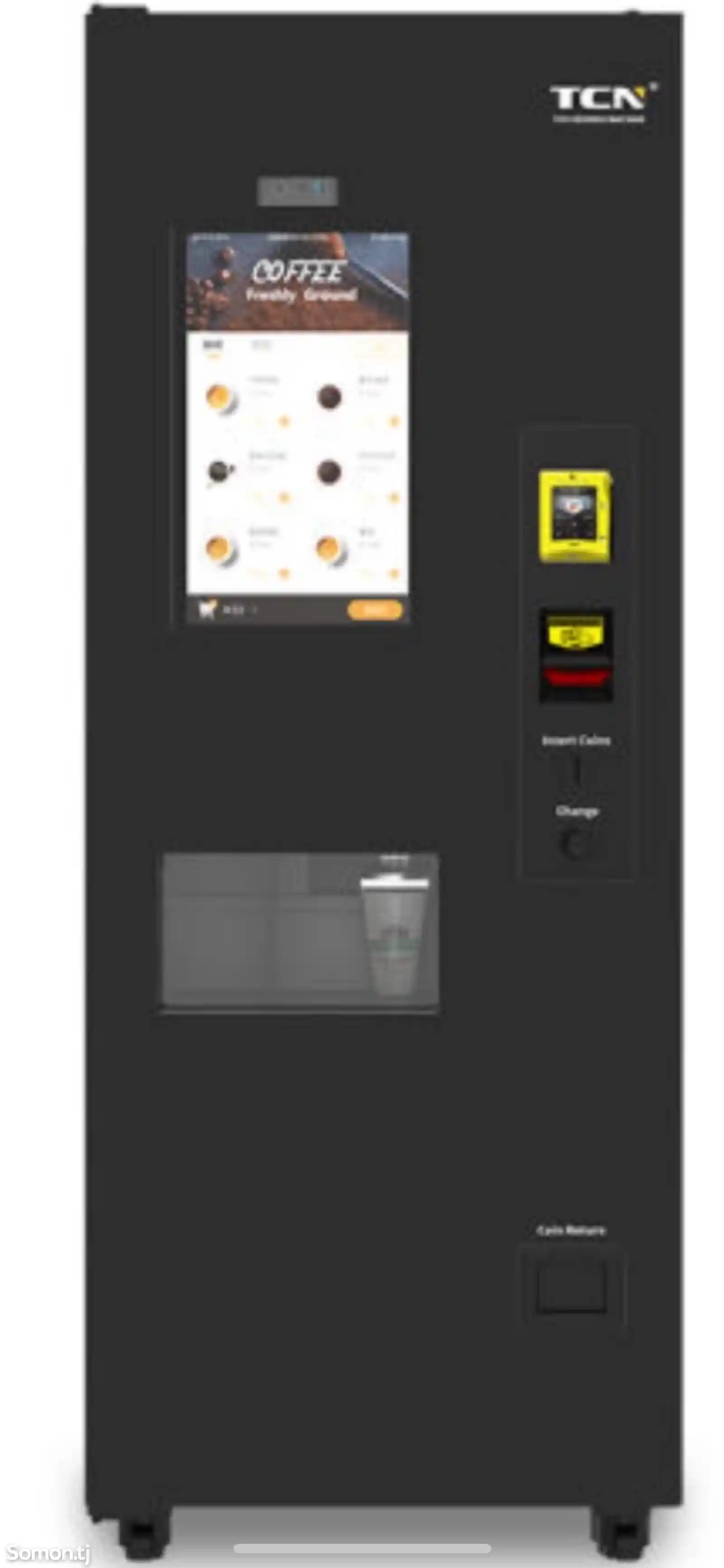 Кофейный автомат, для продажи зернового кофе горячего и холодного-3