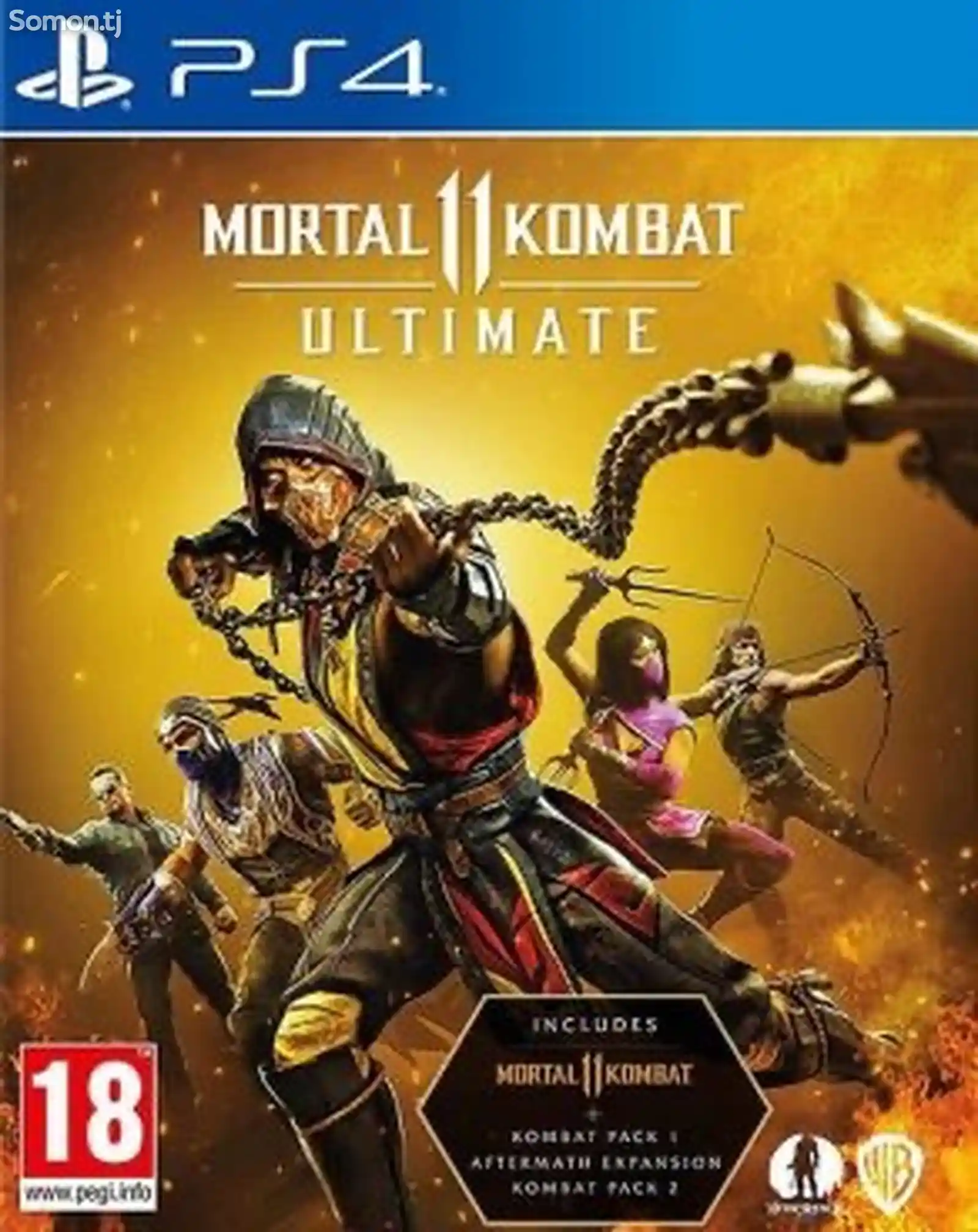 Игра Mortal Combat 11 ultimate для PS4