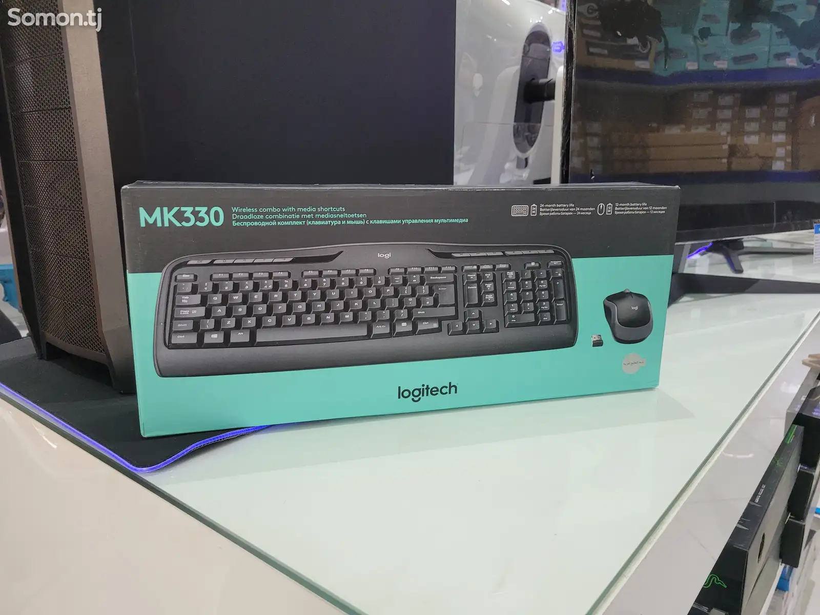 Беспроводная клавиатура и мышь Logitech MK330-1