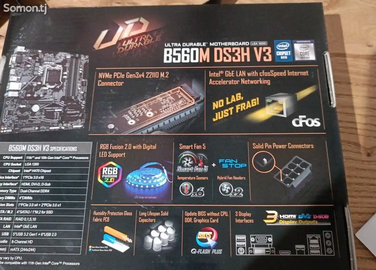 Материнская плата Gigabyte B560M DS3H V2-3