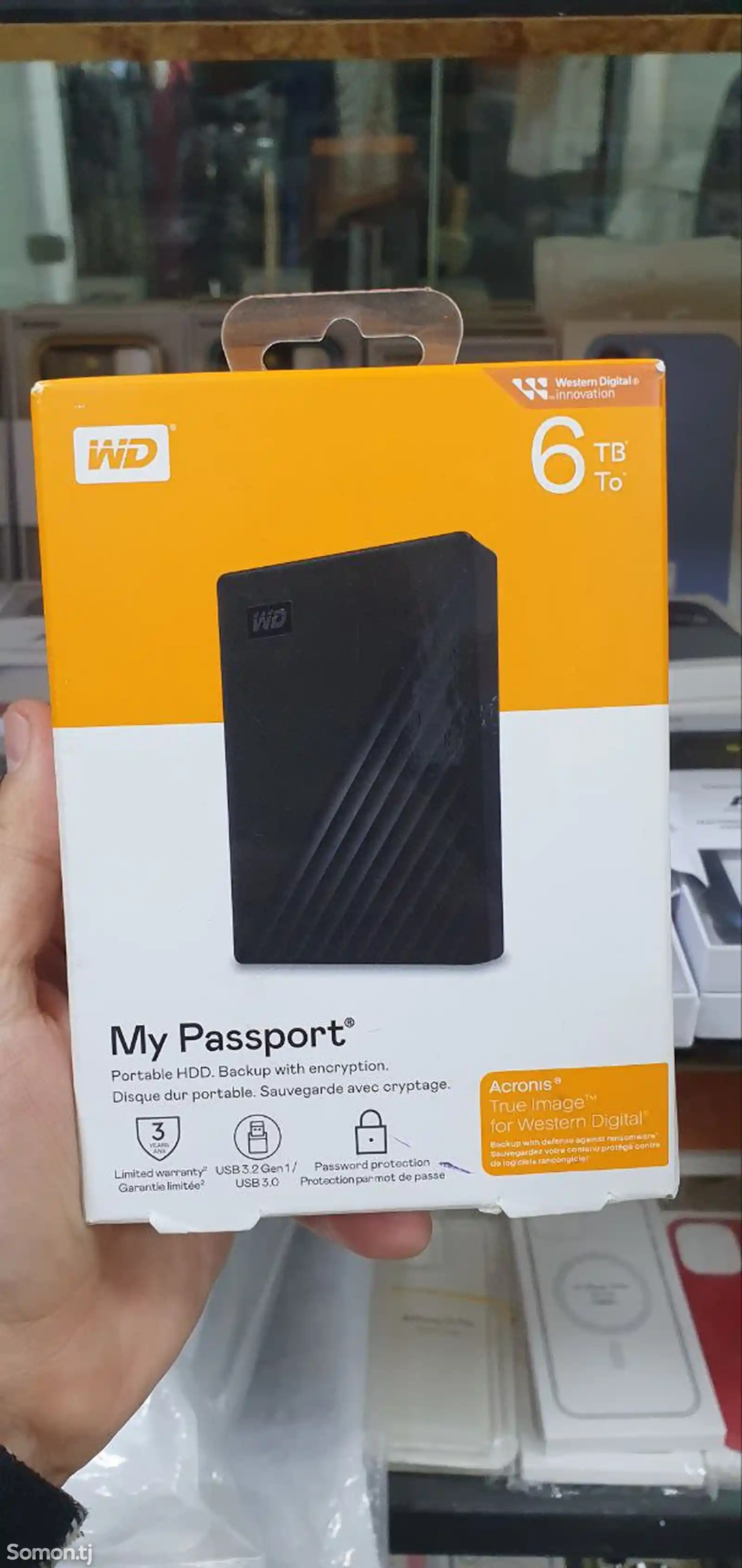 Внешний жесткий диск WD my passport 6TB