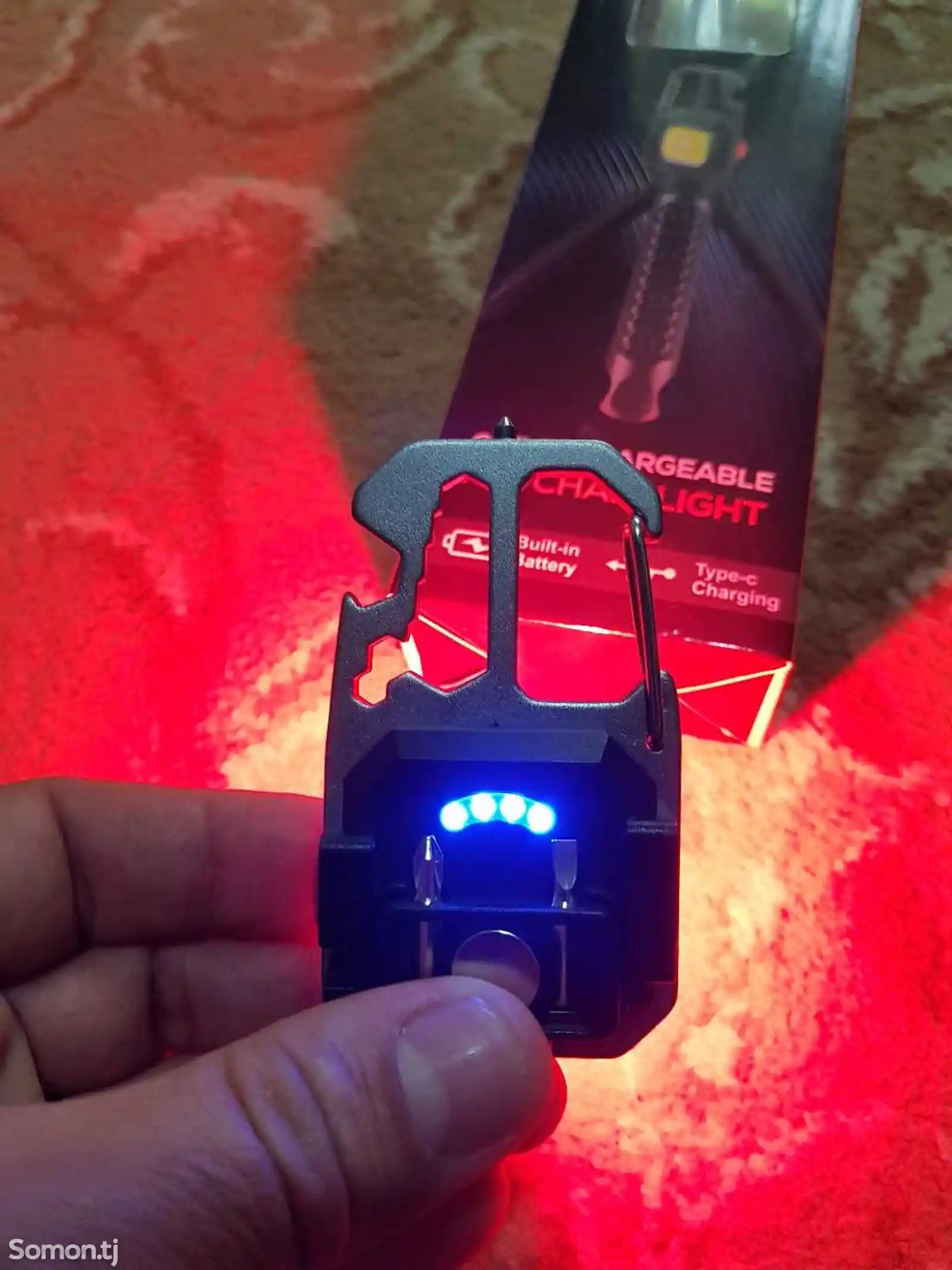 Фонарик Cob Rechargeable Keychain Light-9