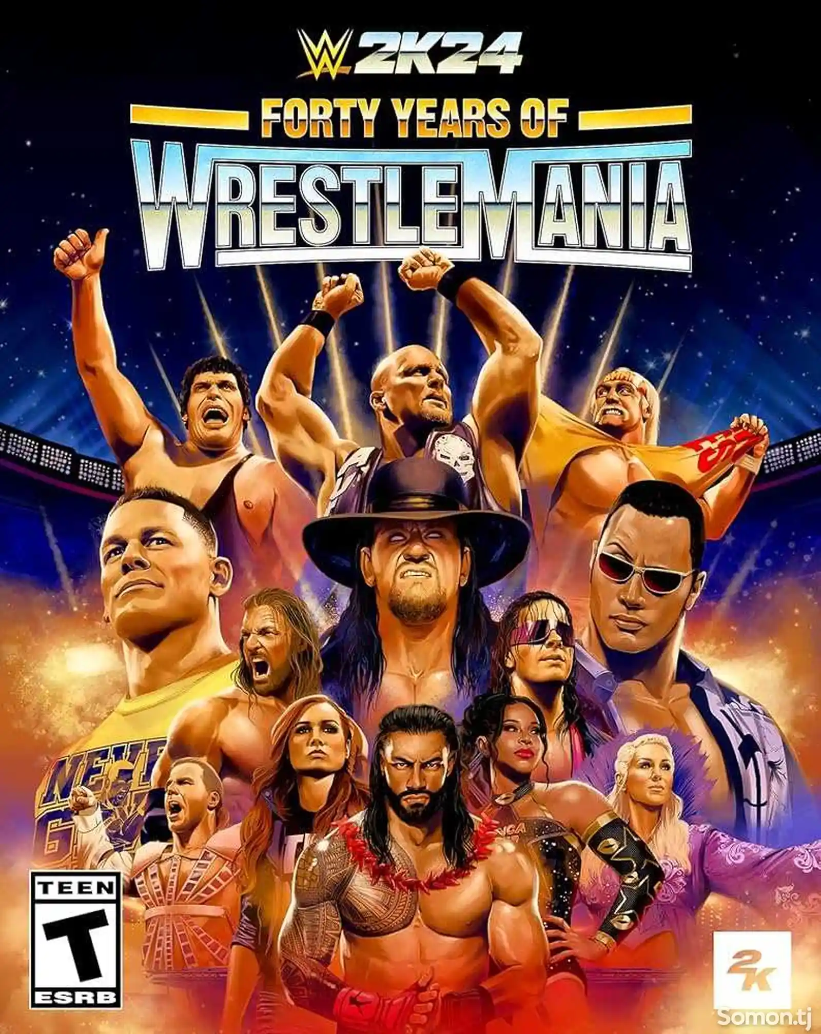 Игра WWE 2K24 Forty Years of Wrestlemania Edition для Sony PS4-1