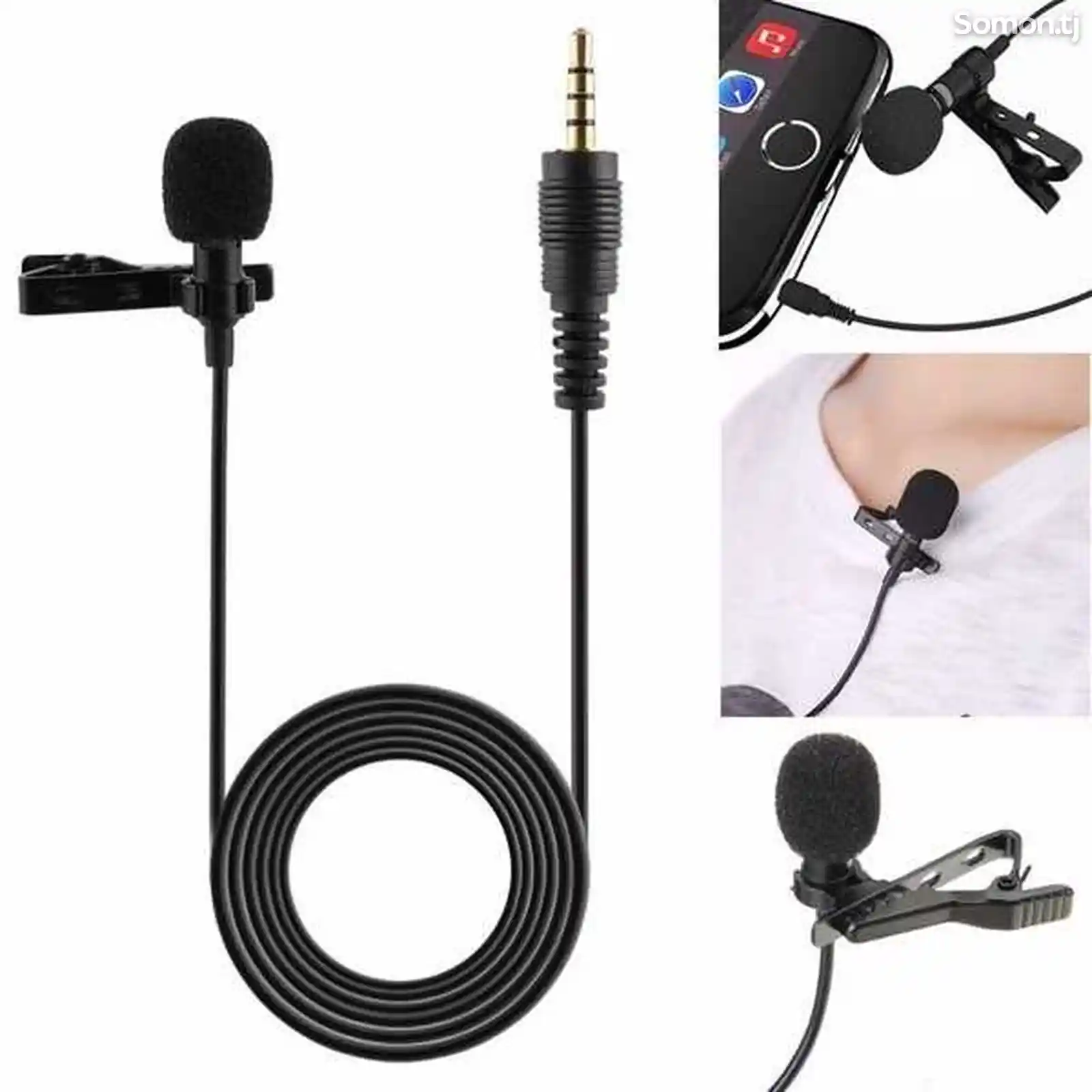 Петличный проводной микрофон 3.5 AUX-2