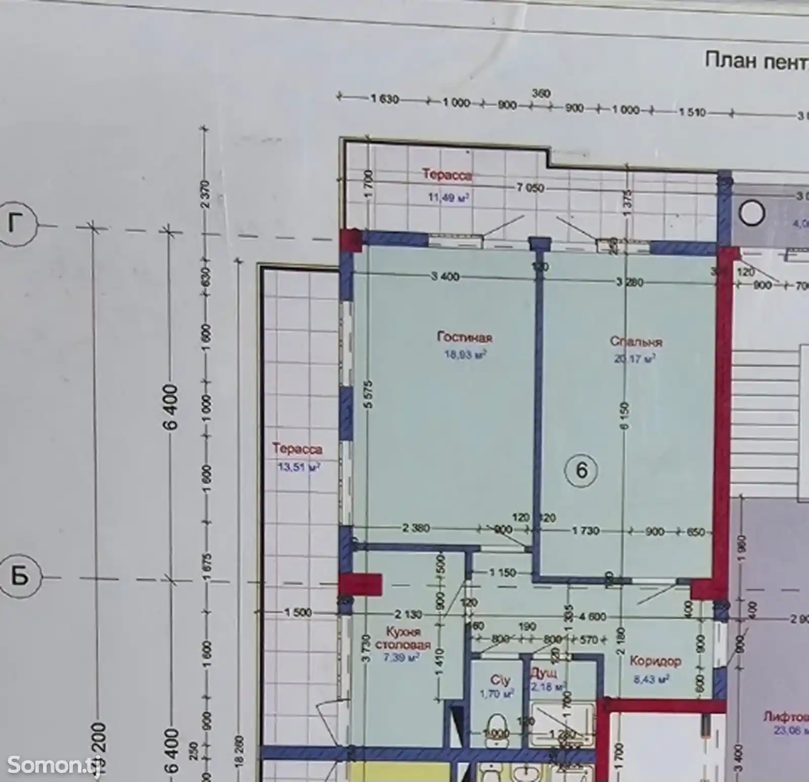 2-комн. квартира, 10 этаж, 84 м², 14 мкр, лаби рох-4