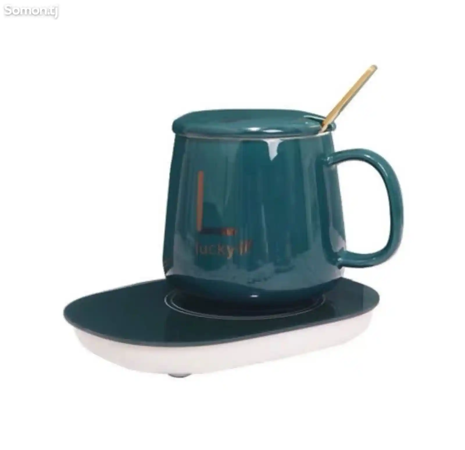 Новая кружка чашка для чая и кофе с подогревом-3