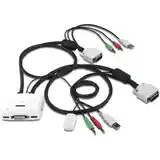 2-портовый KVM-переключатель DVI USB с аудиосвязью-2