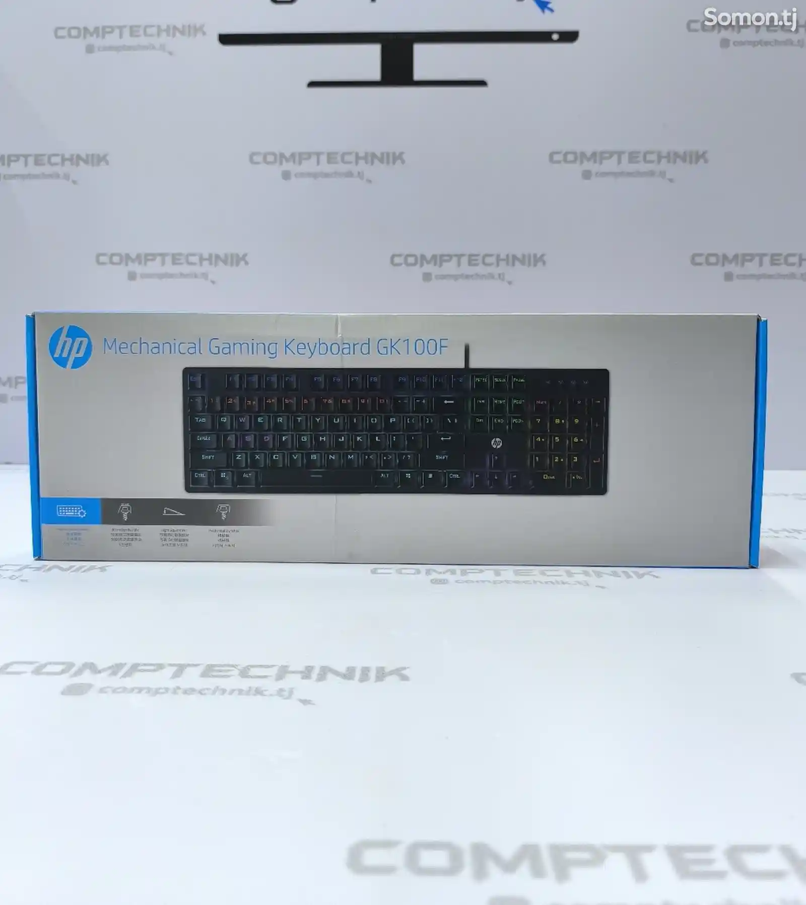 Игровая клавиатура HP GK100F механическая, черный-3