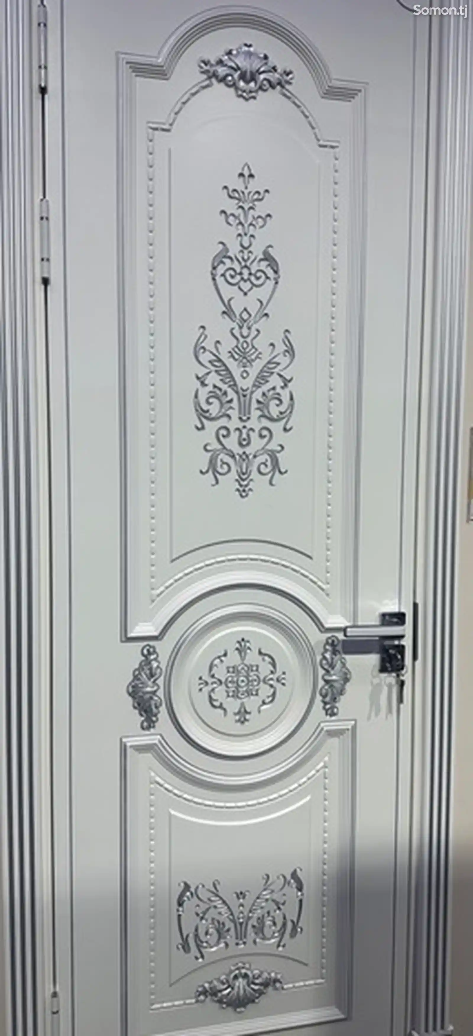 Дверь Кардинал 220см серебро