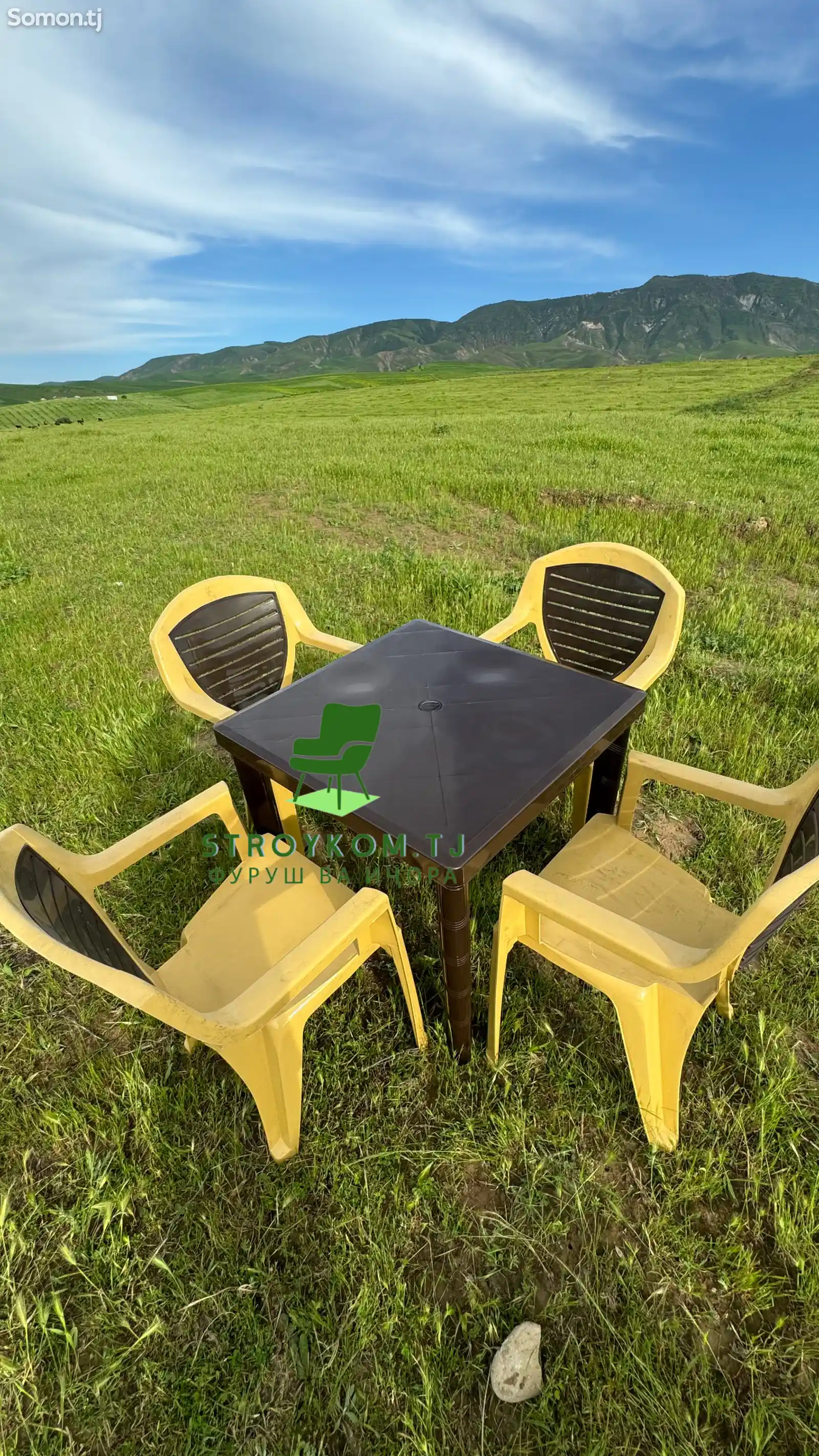 Пластиковые столы и стулья-1