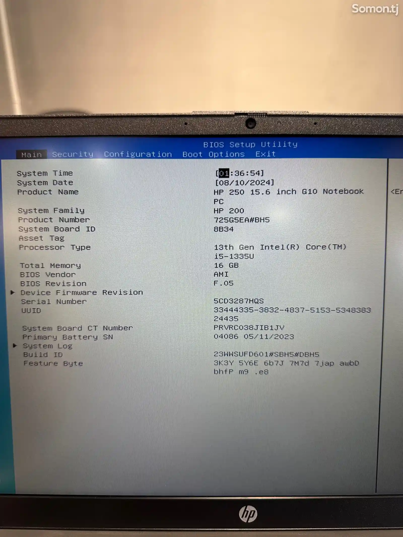 Ноутбук hp 250 G10 i5-13-3