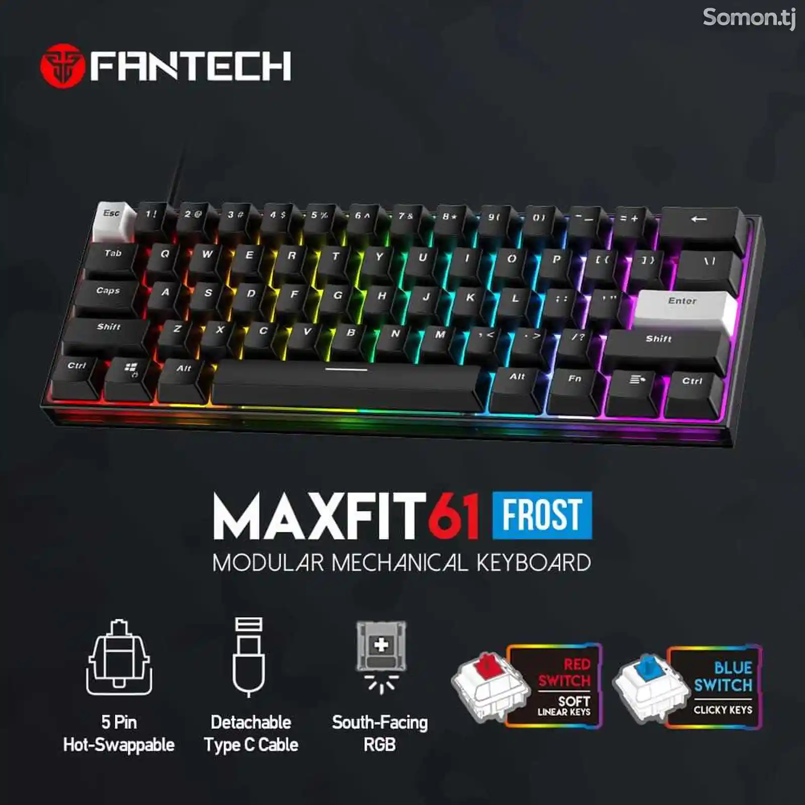 Механическая клавиатура RGB MK857 Maxfit61-1
