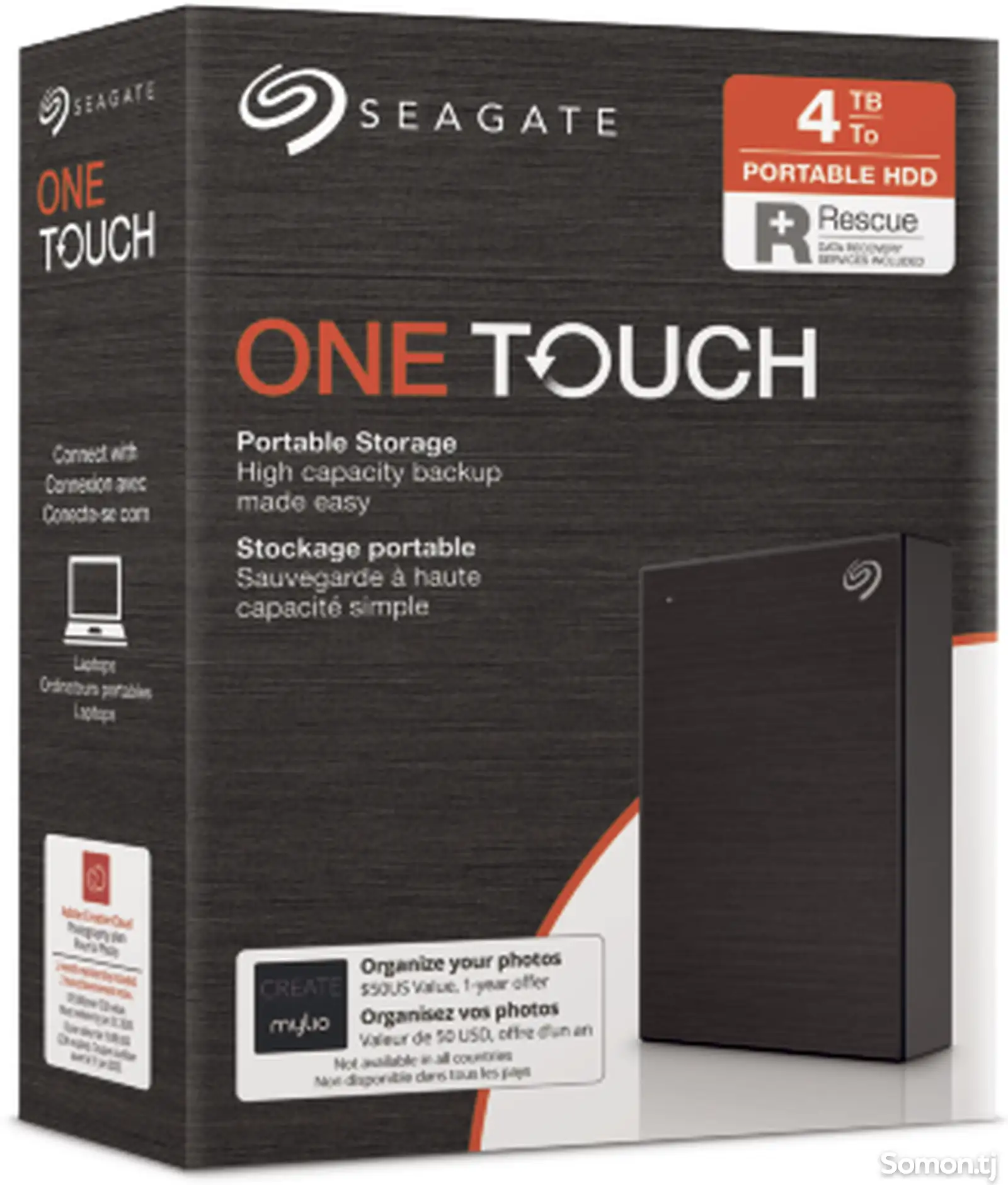 Внешний Жёсткий диск 4TB Seagate One Touch