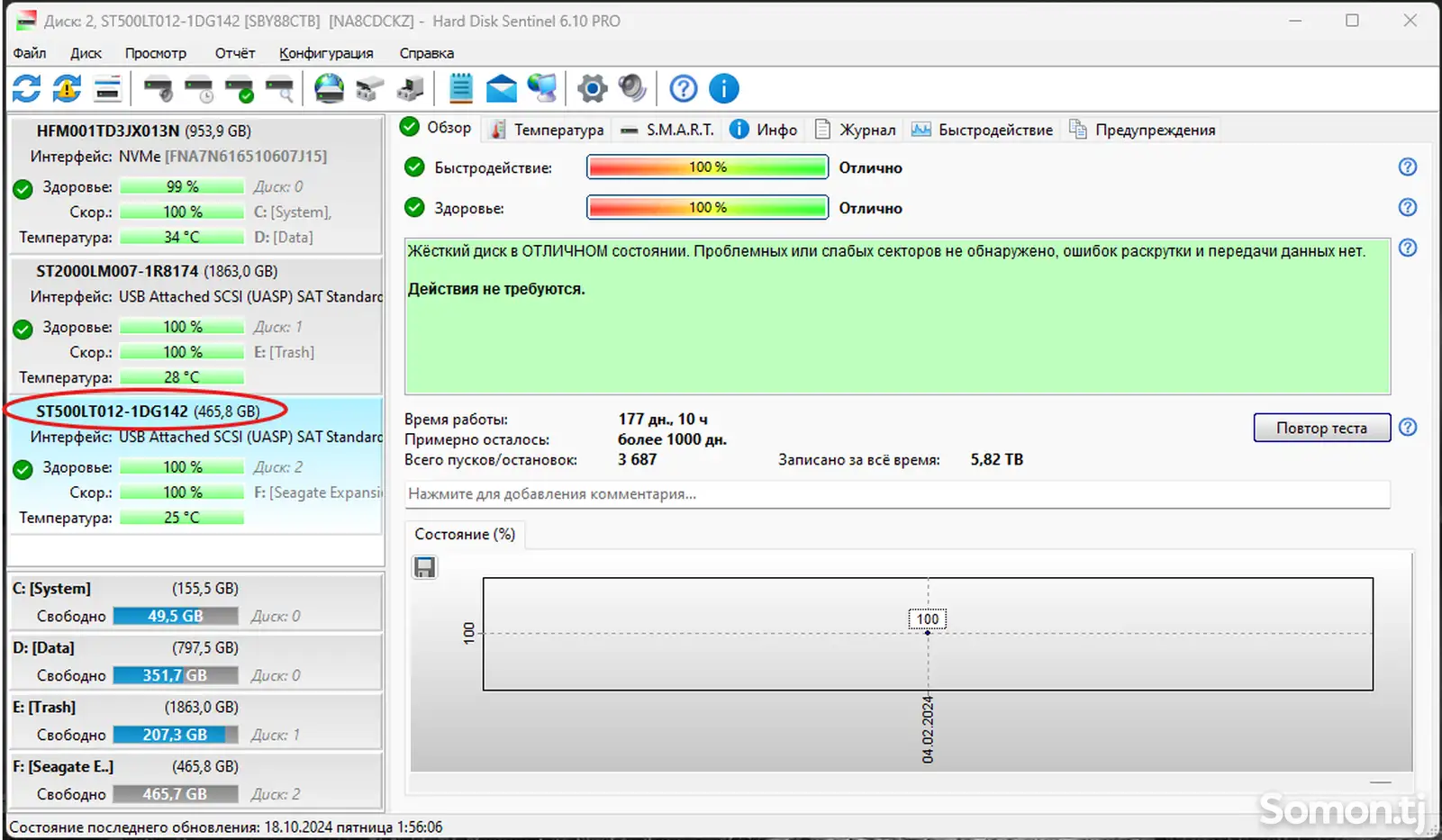 Внешний жесткий диск Seagate Expansion, 500Gb, USB 3.0-3