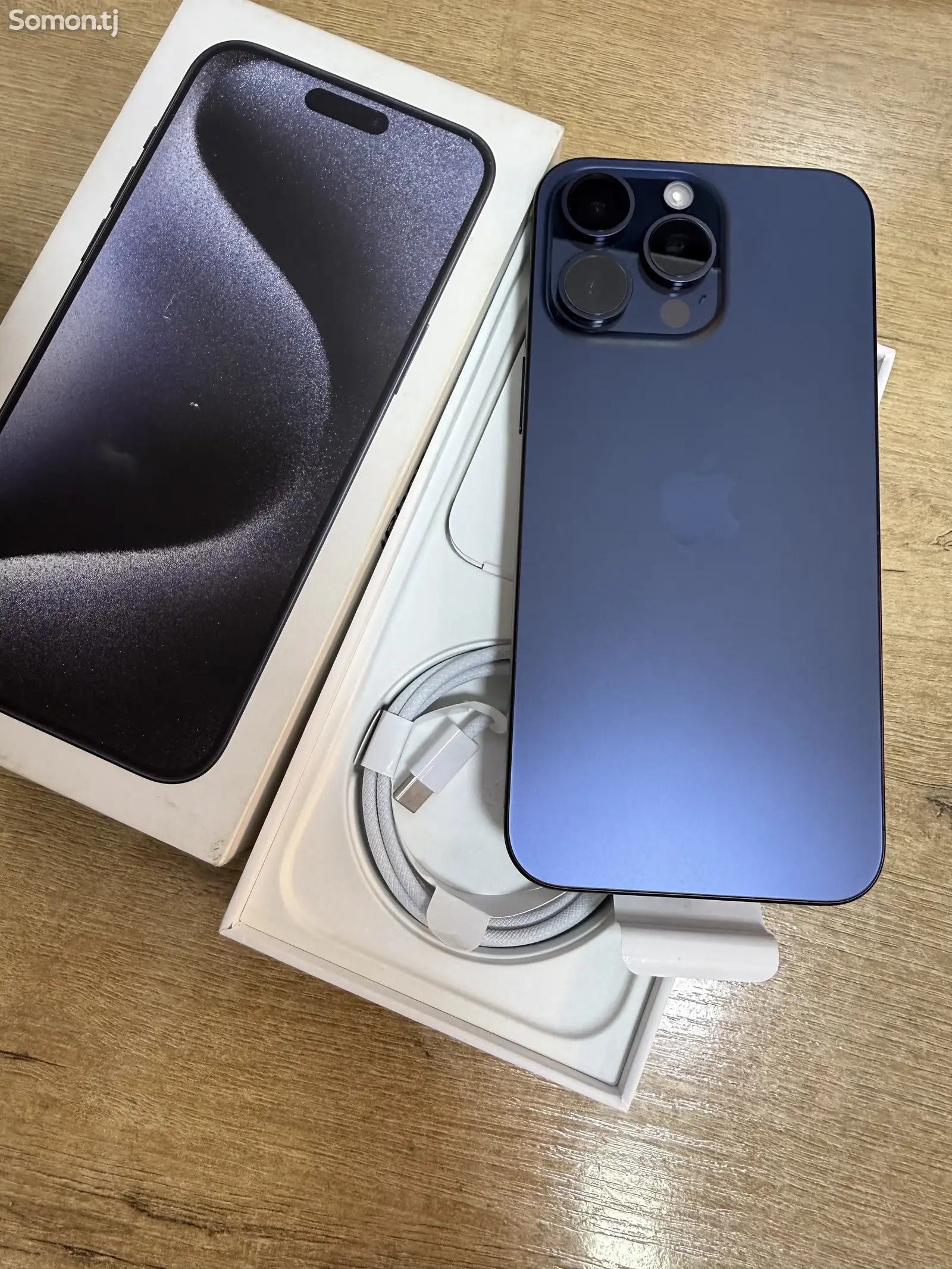 Apple iPhone 15 Pro Max, 256 gb, Blue Titanium-1