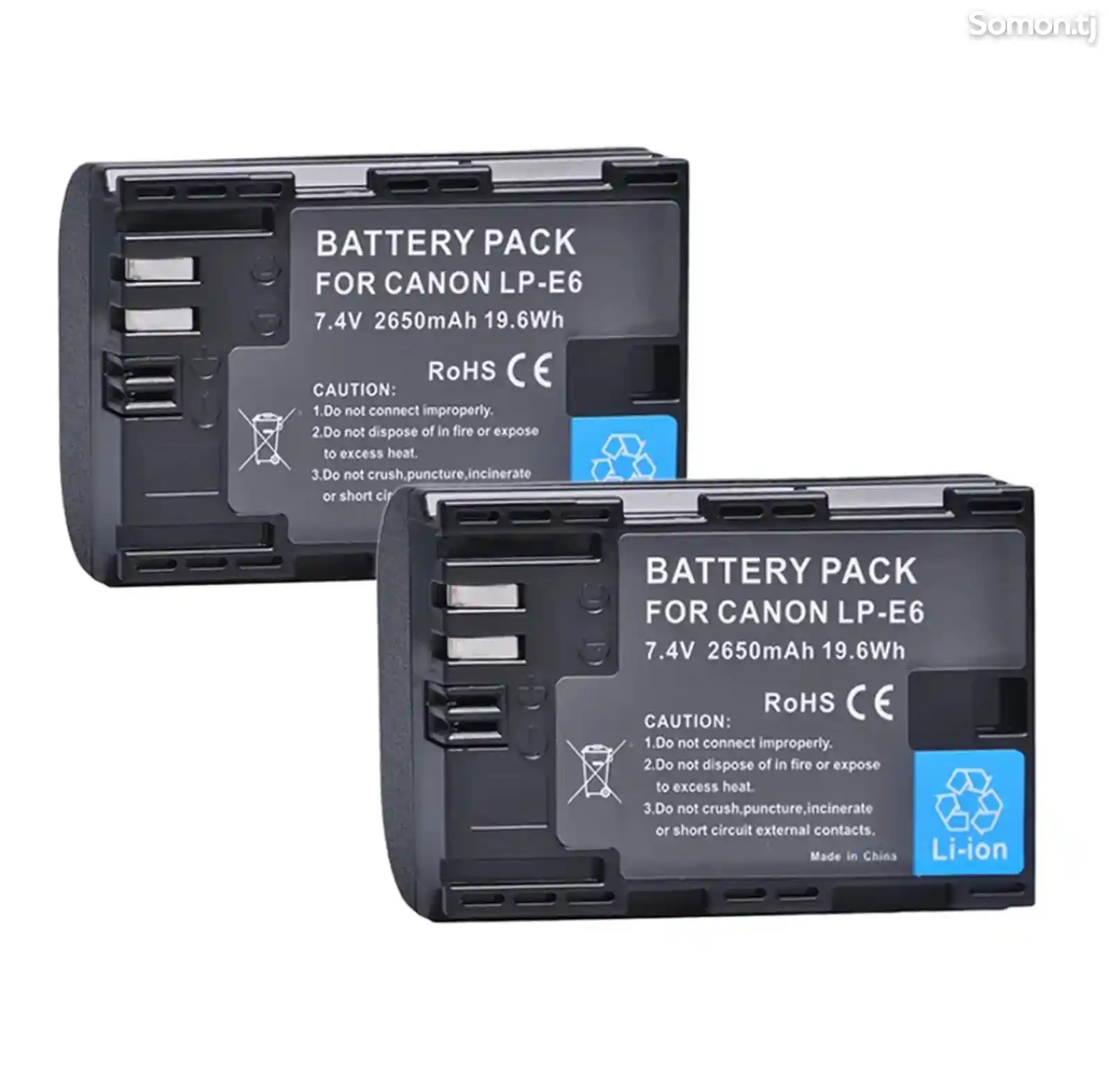 2 шт батарейка для Canon LP-E6 2650mah на заказ