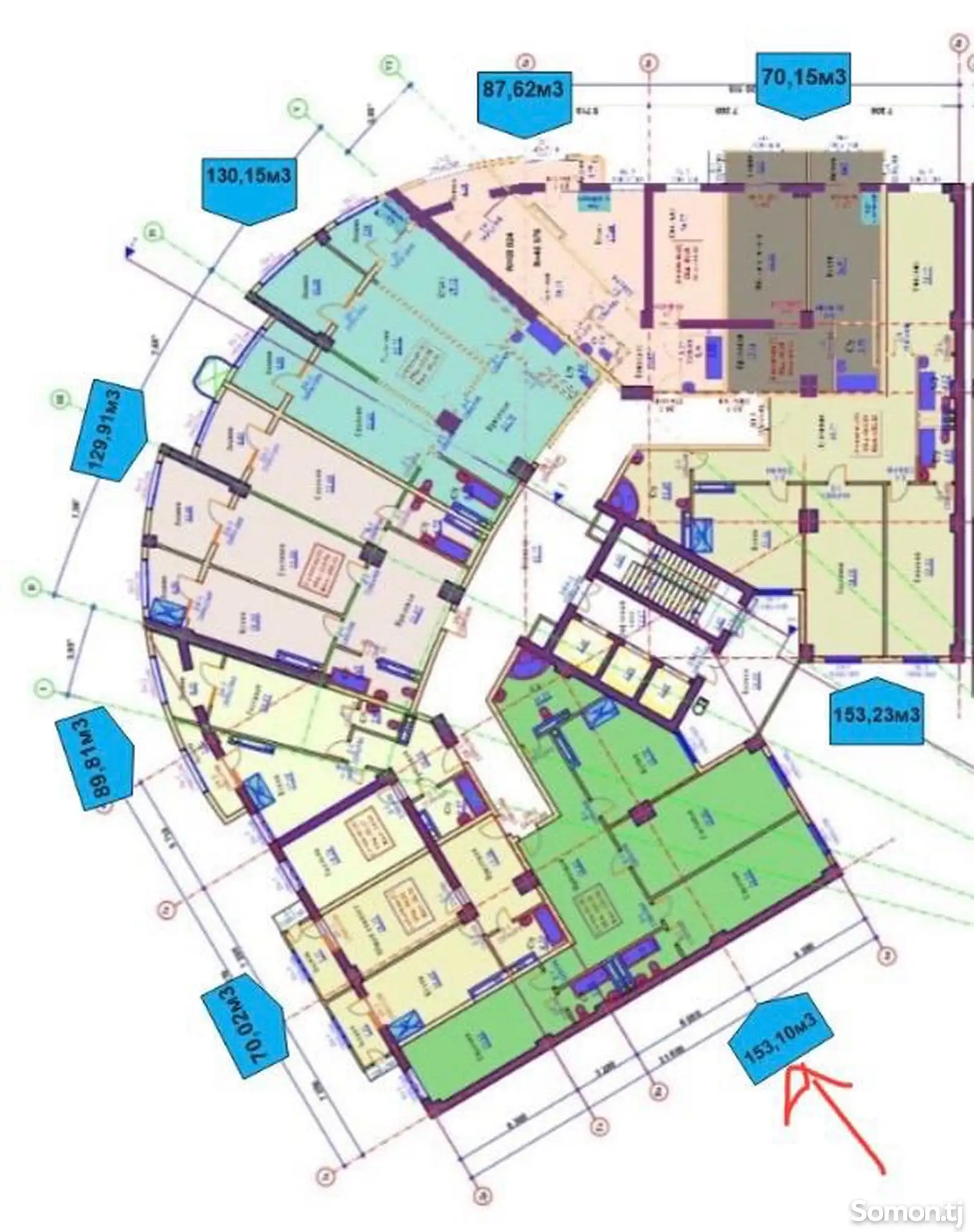 3-комн. квартира, 4 этаж, 153 м², Калинина-1