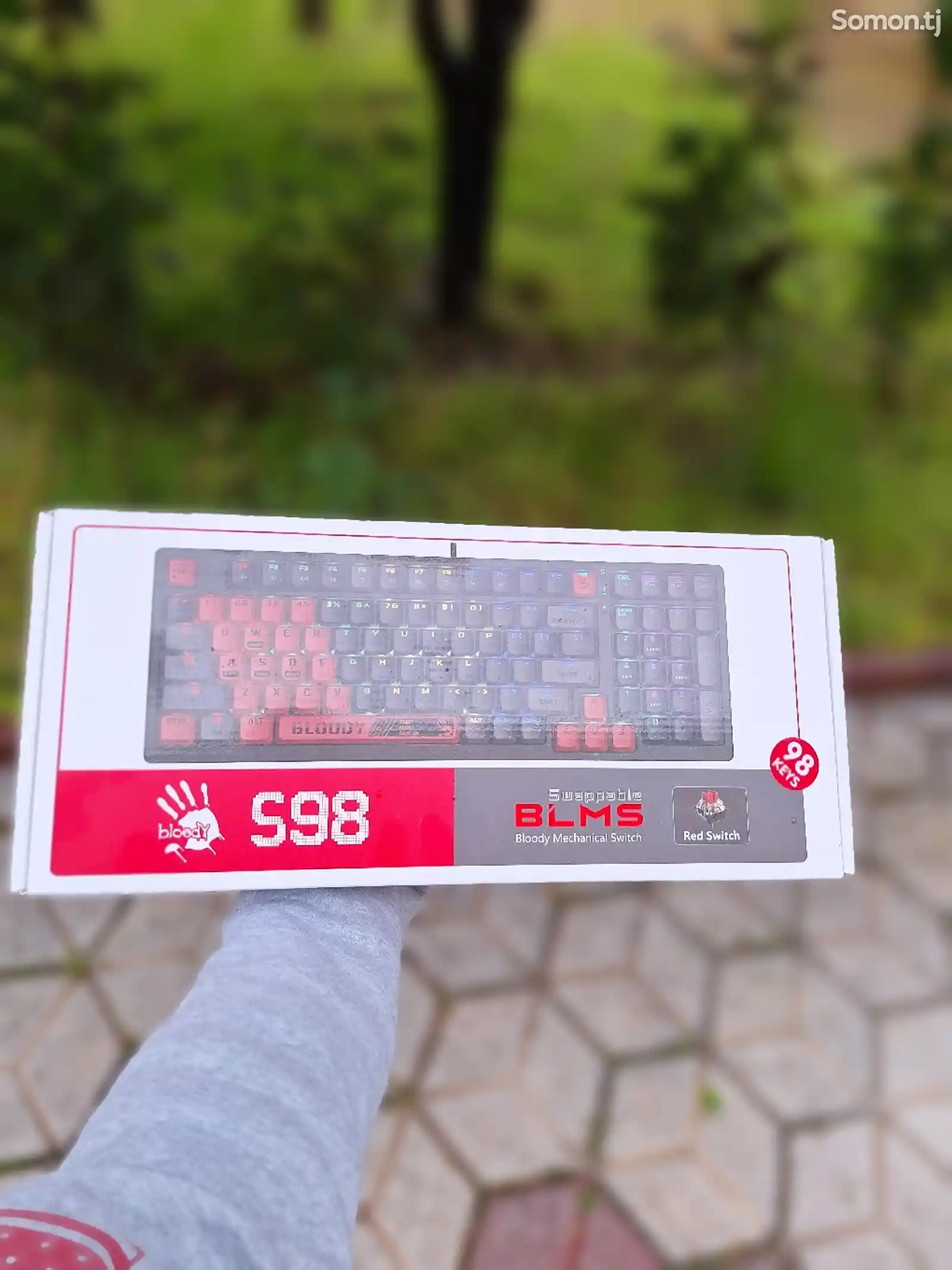 Механическая Клавиатура Bloody S98 Sports red-2