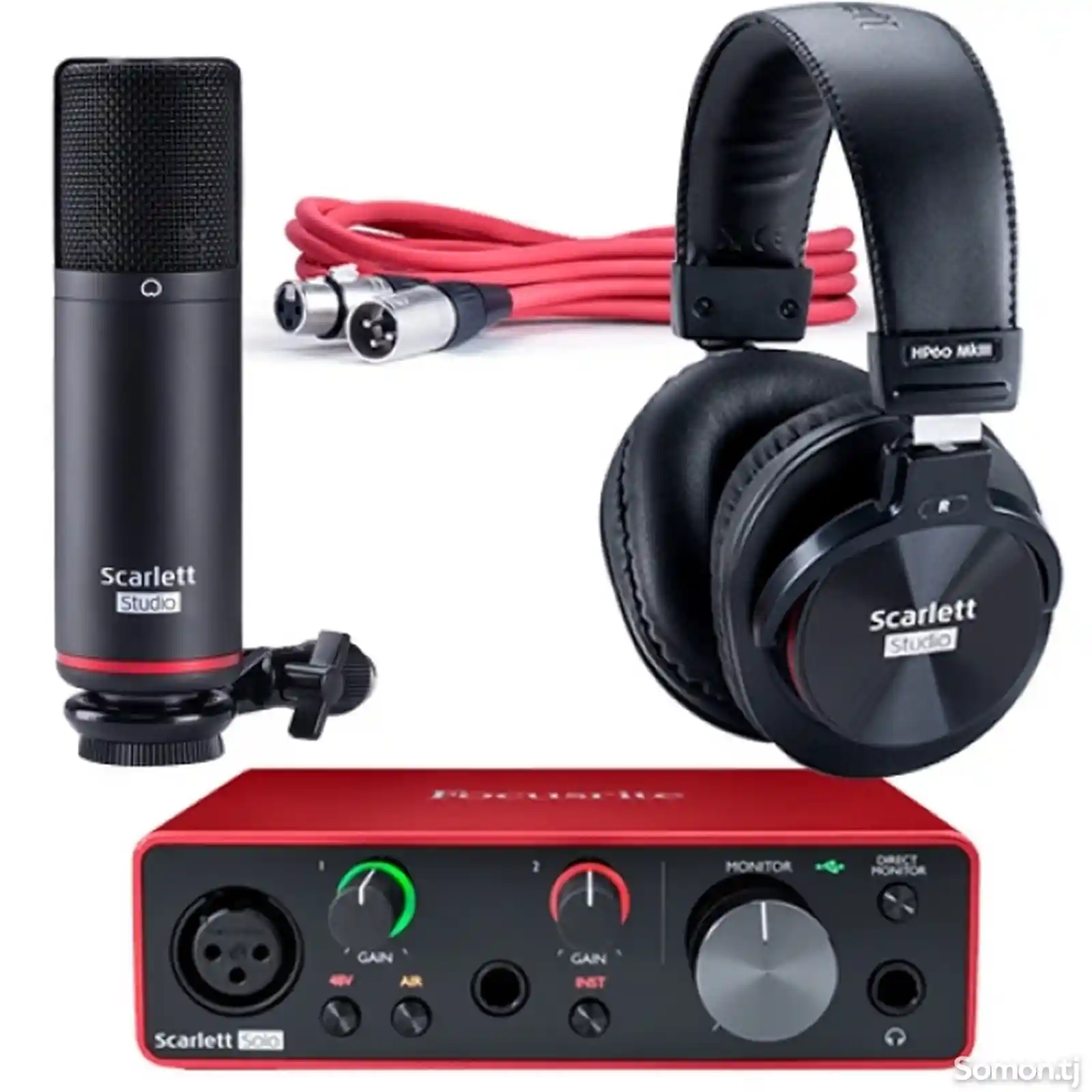 Комплект для звукозаписи Focusrite Scarlett 2i2 Studio 3rd Gen USB-1