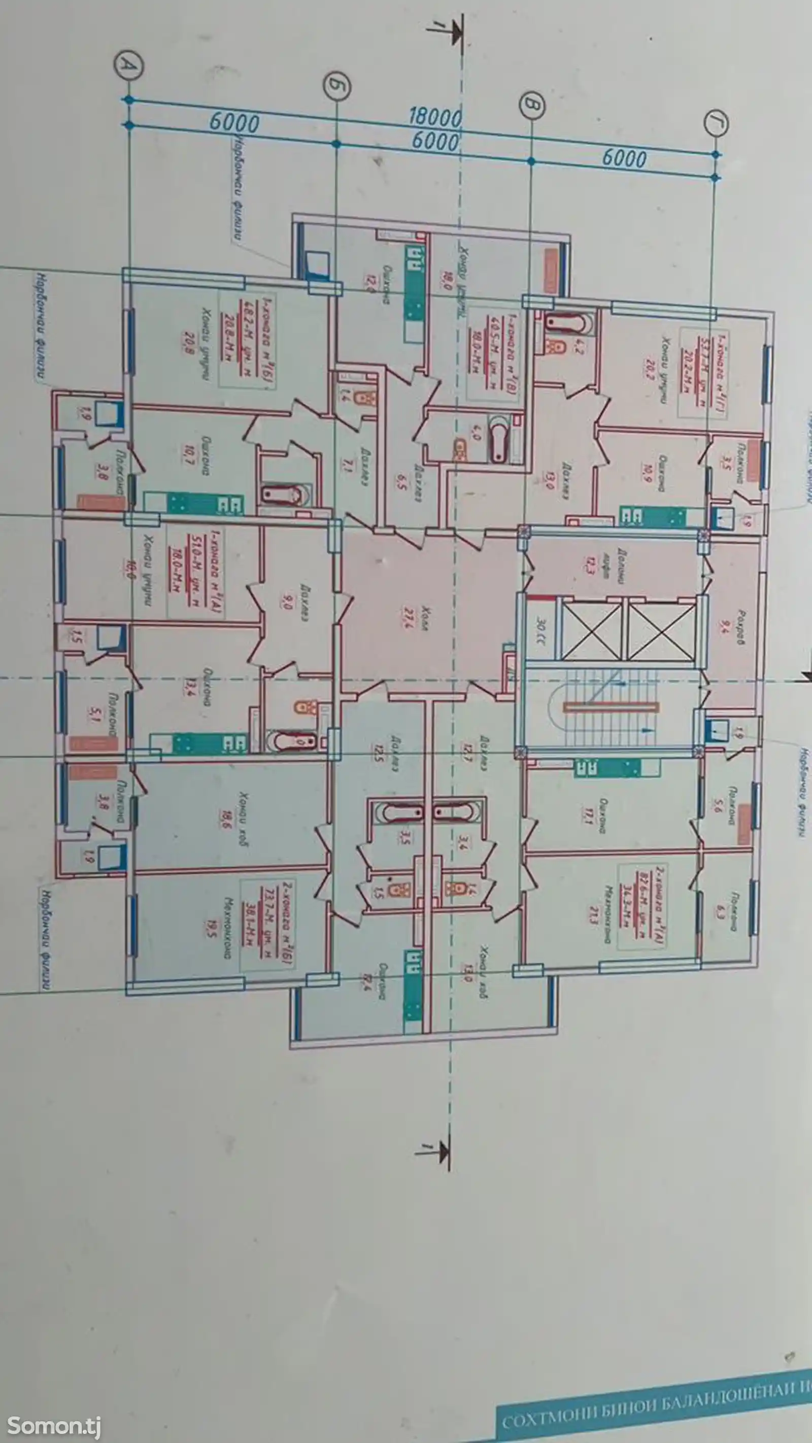 6-комн. квартира, 12 этаж, 310 м², Пушти хайкали модар-2