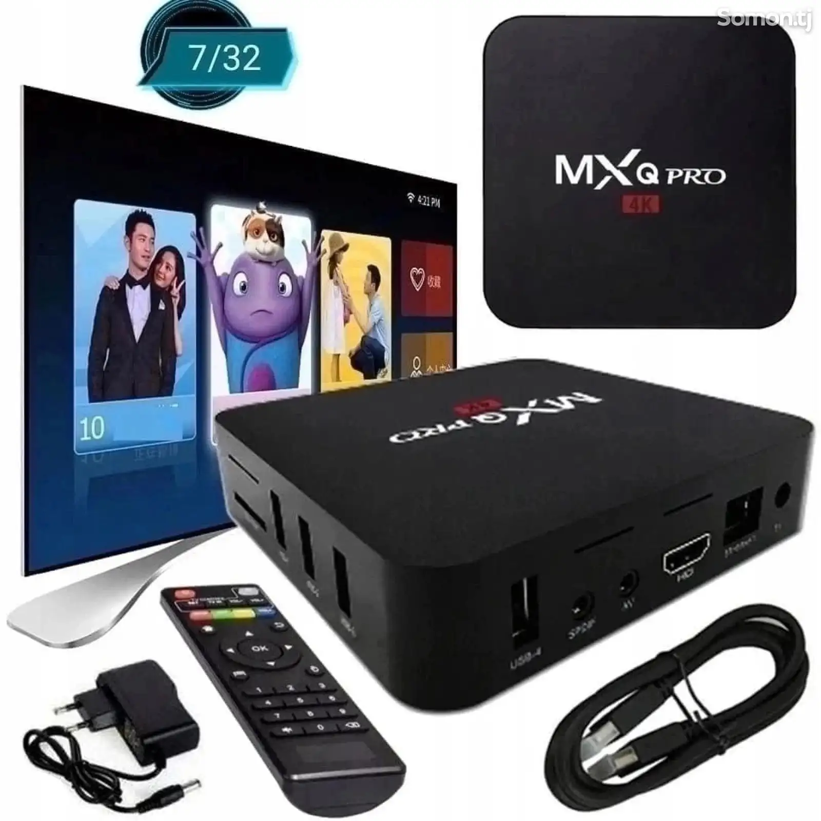 Приставка смарт MX PRO Q 4K TV BOX Internet TV, Приставка смарт ТВ Android Smart-1