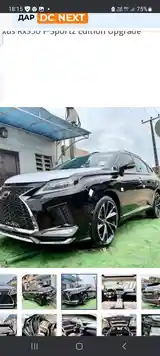 Передний обвес на Lexus rx 350 2010 год на стиль 2022-2