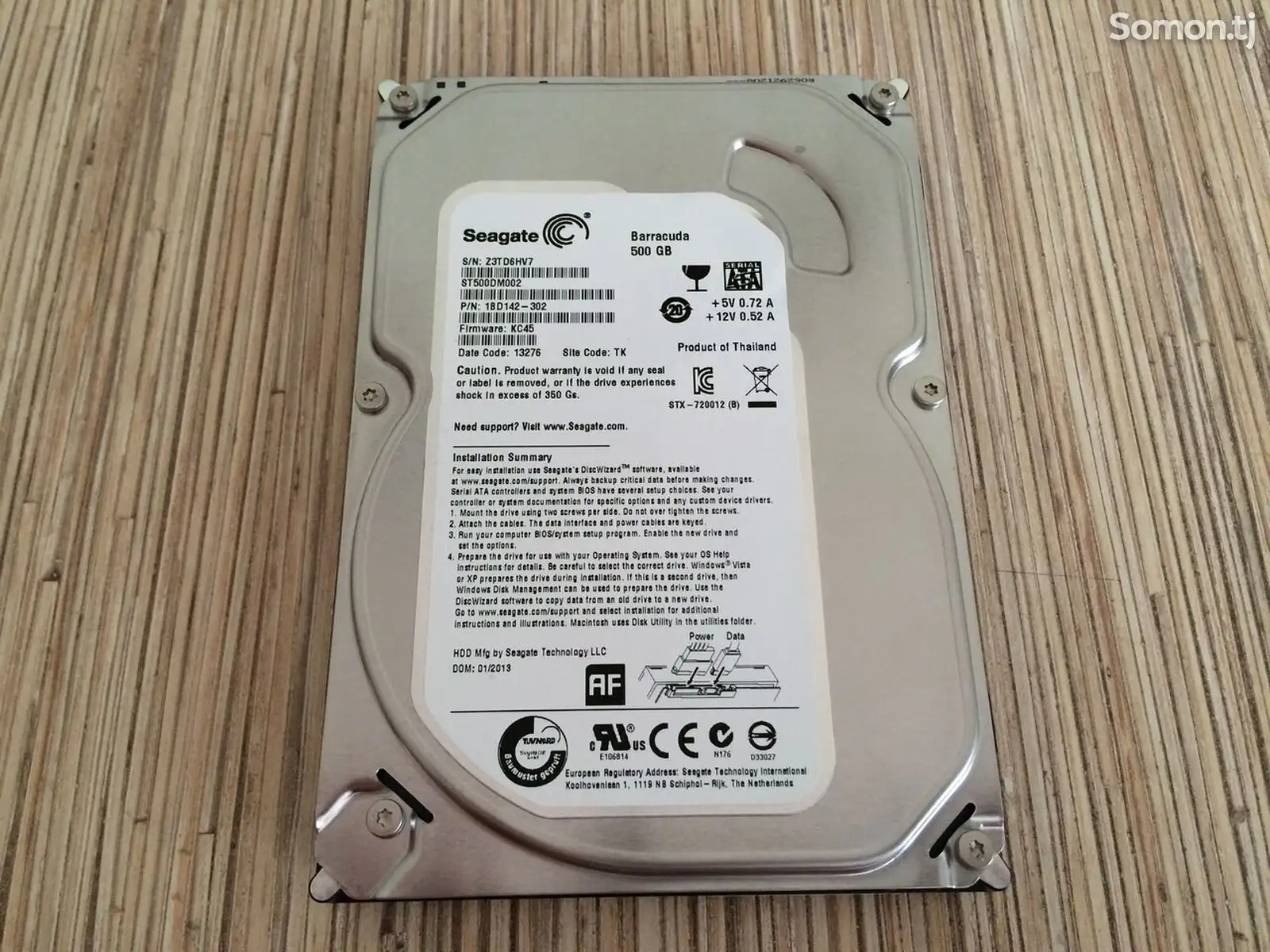 Жесткий диск Hdd 500Gb