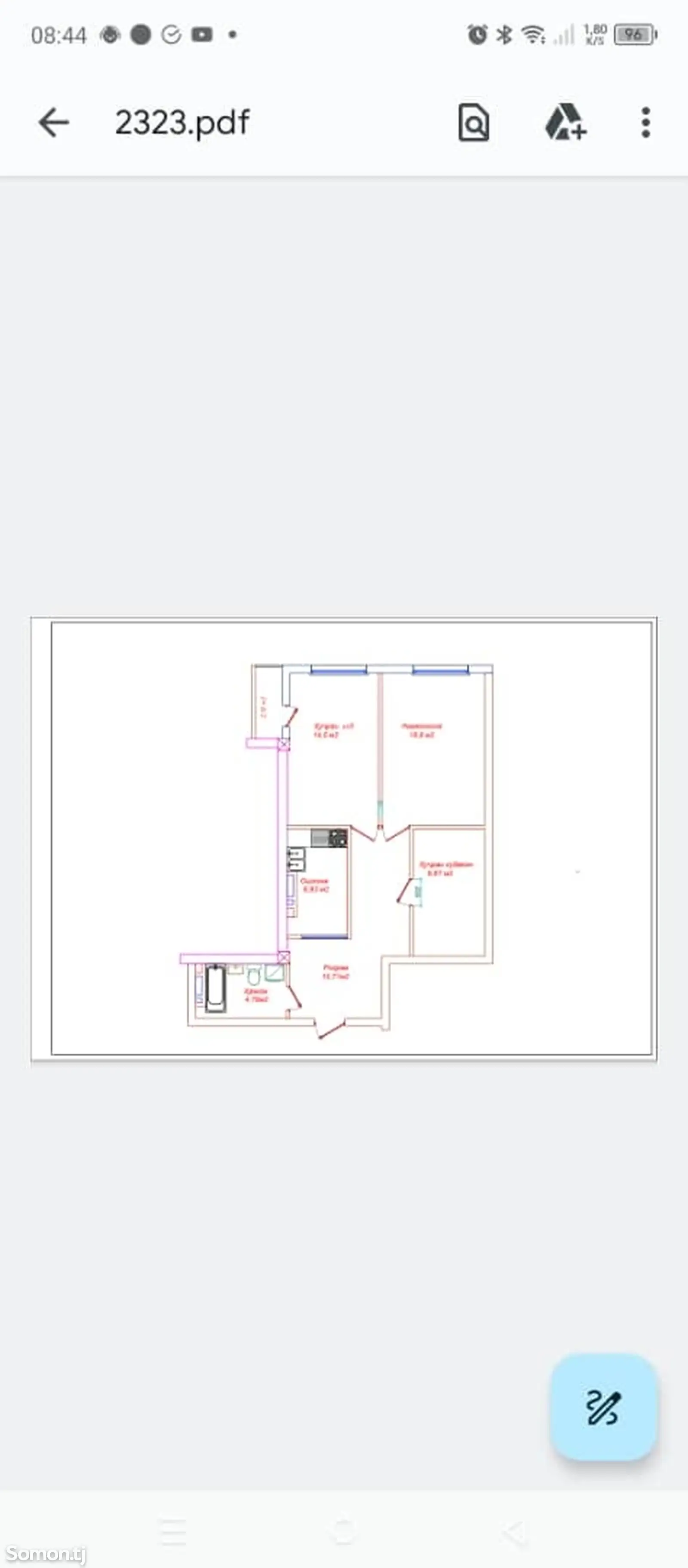 2-комн. квартира, 8 этаж, 69 м²,69мкр-4