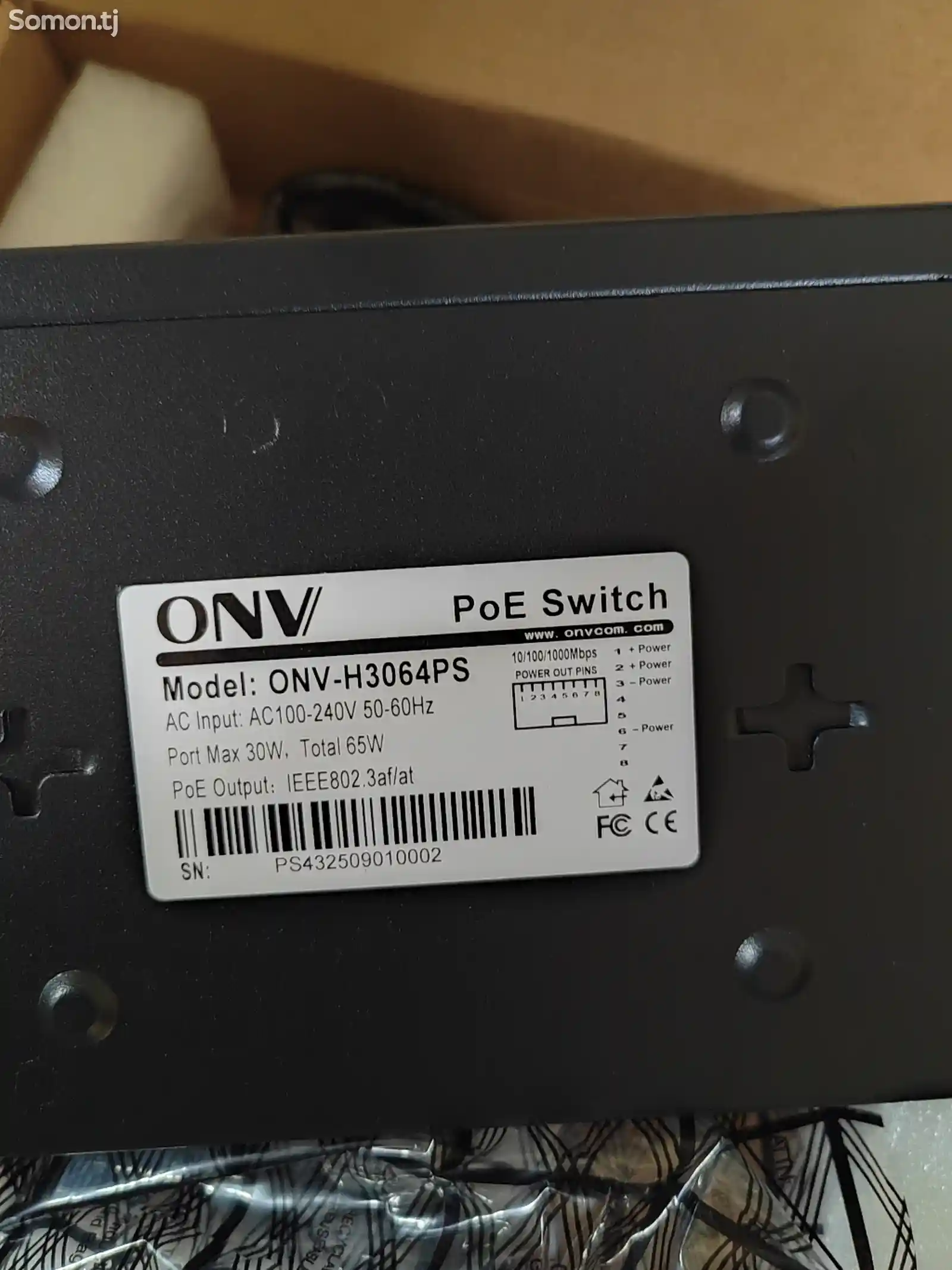 Коммутатор poe switch onvi gigabit 4 port-3