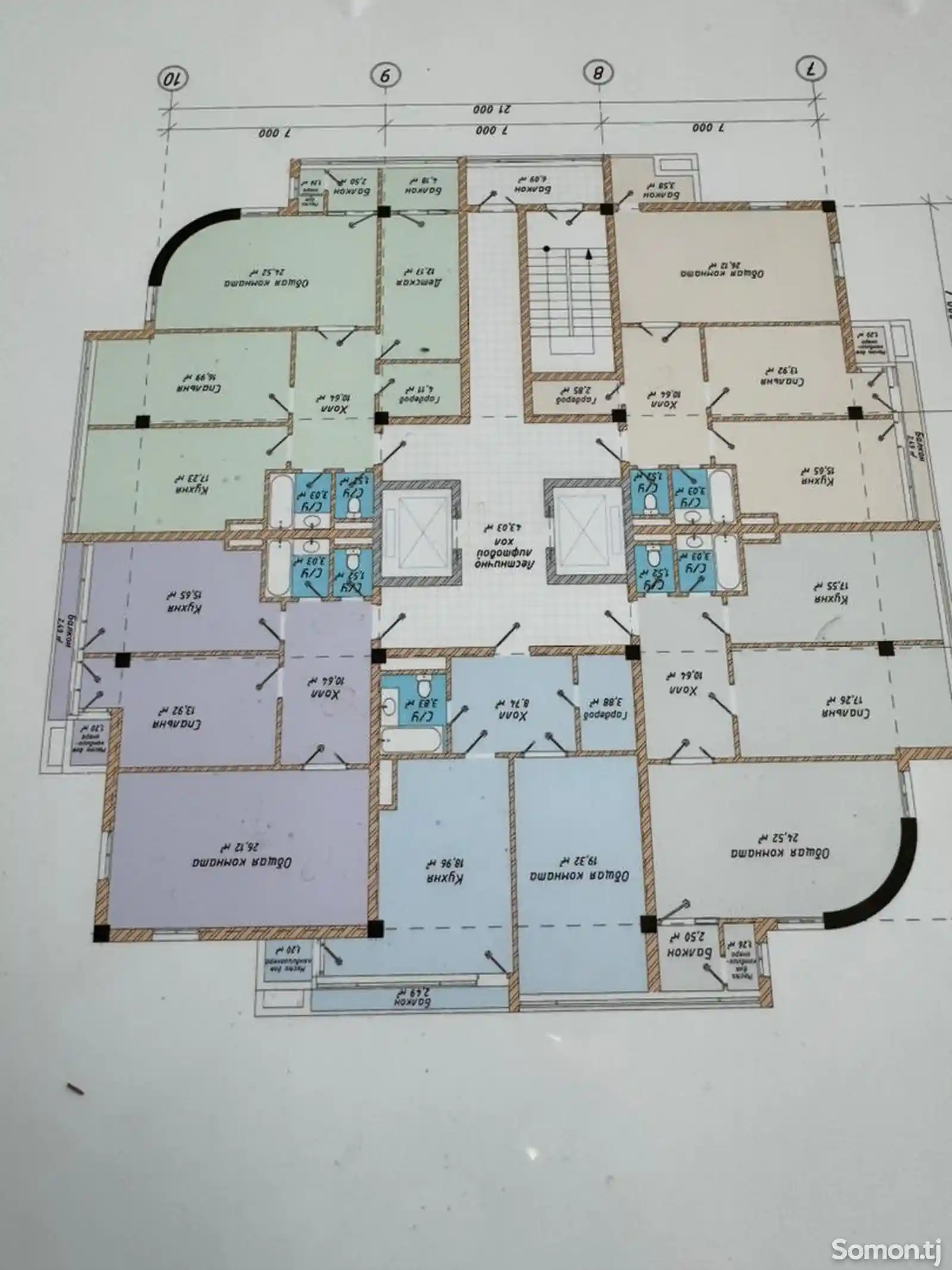 2-комн. квартира, 2 этаж, 75 м², Зарафшон-1