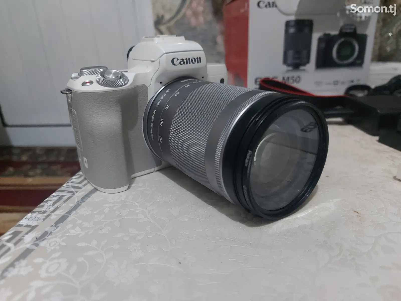 Фотоаппарат Canon m50 и беспроводной микрафон RODE-2