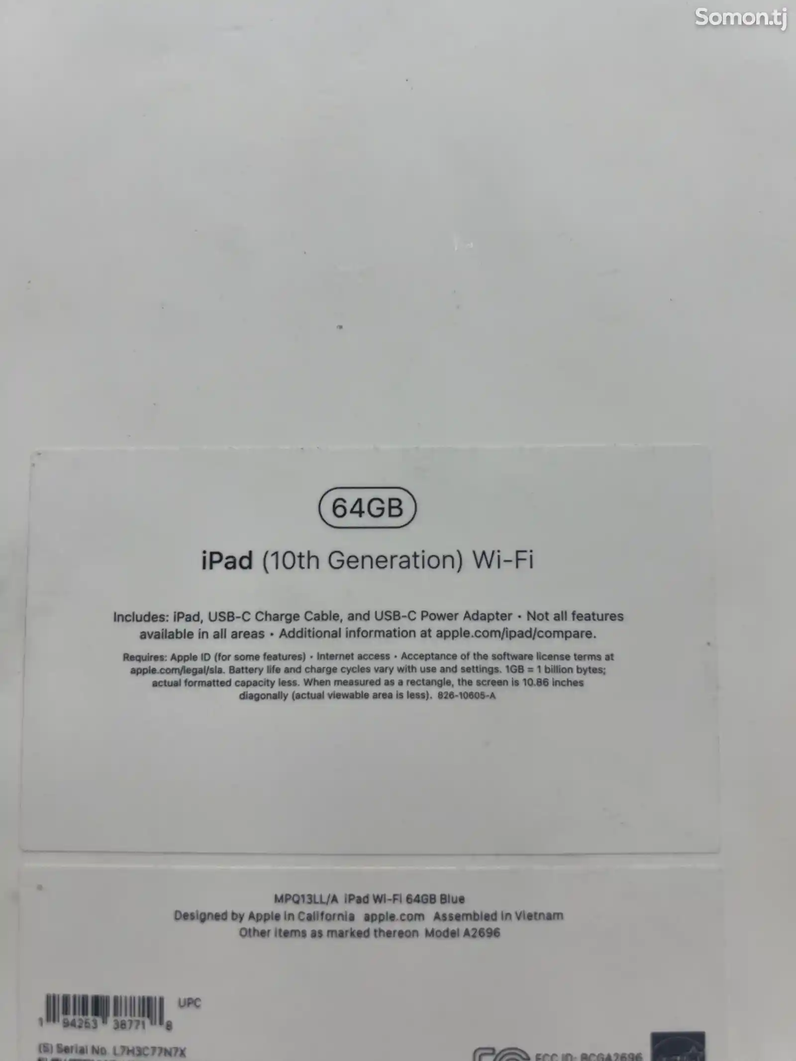 Планшет Apple ipad 10-2