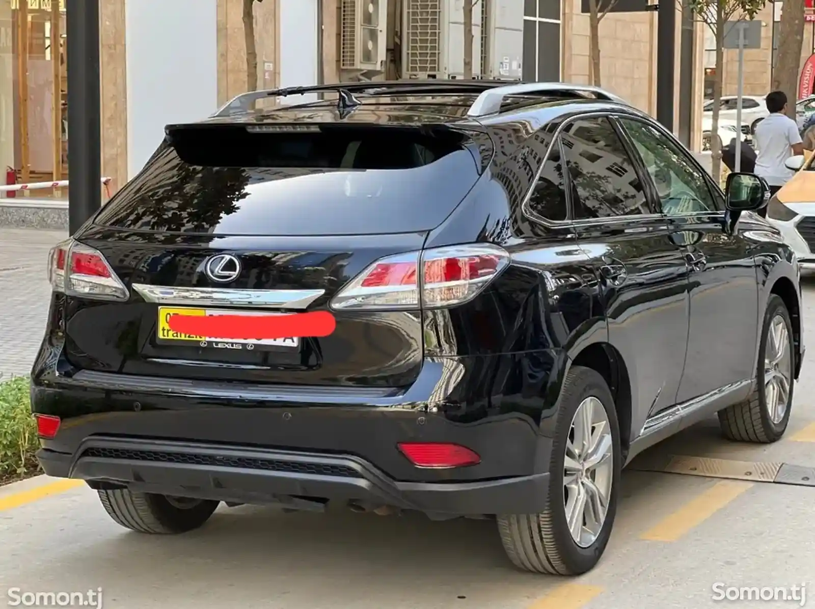 Накладка на задний бампер Lexus RX 2010-2015-6