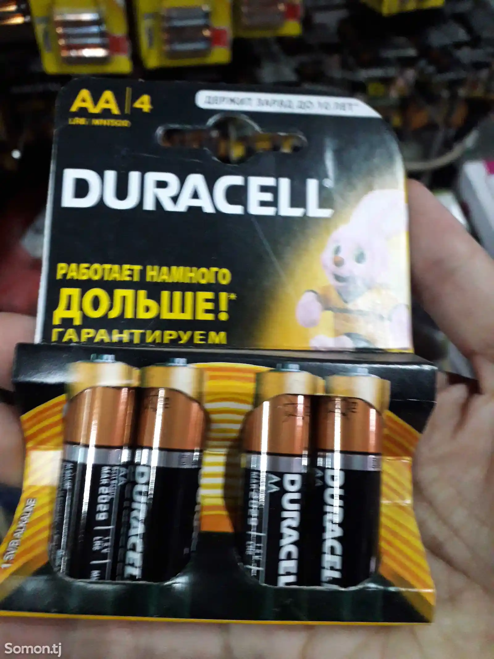 Щелочные батарейки Duracell AA 4-1
