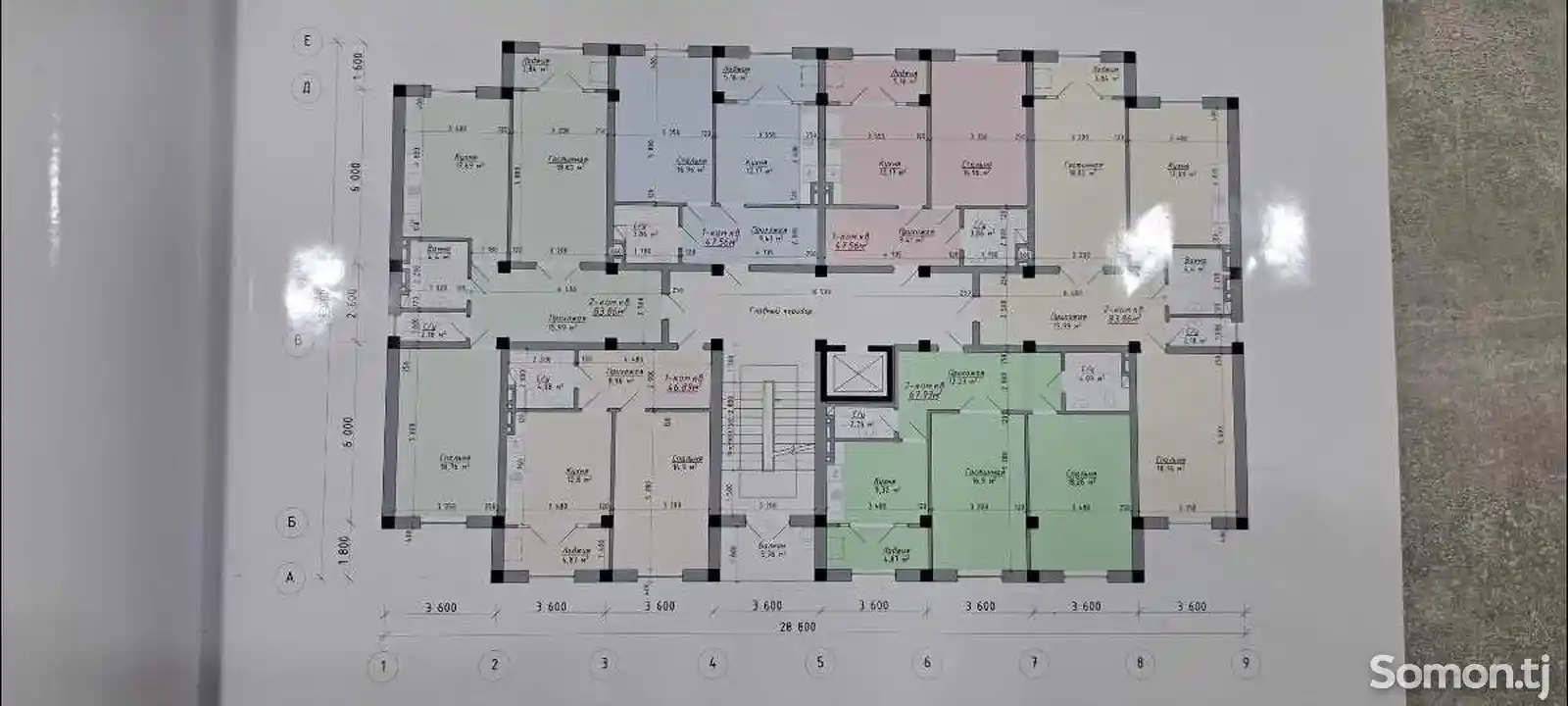 2-комн. квартира, 4 этаж, 90 м², 30 мкр-3