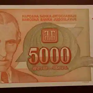 Бона, Югославии 5000 динара, 1993 г.
