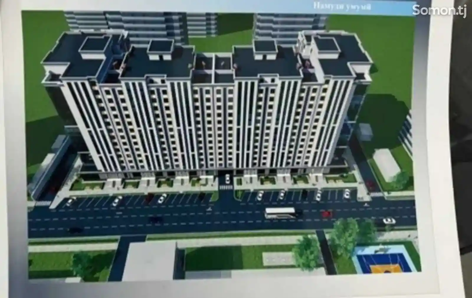 2-комн. квартира, 4 этаж, 84 м²,  стадиони мактаби дехоти-1