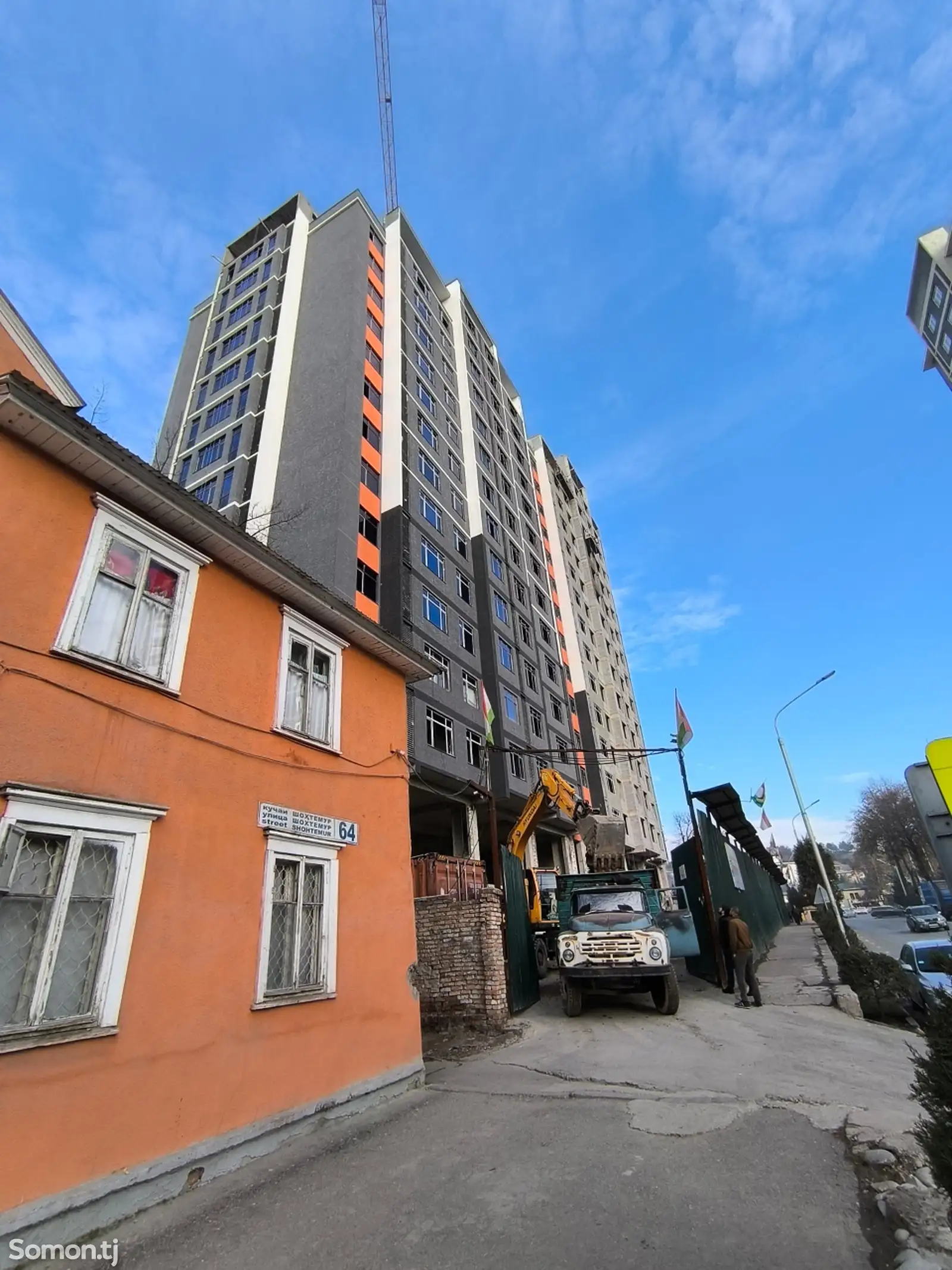 2-комн. квартира, 13 этаж, 77 м², сомони-1