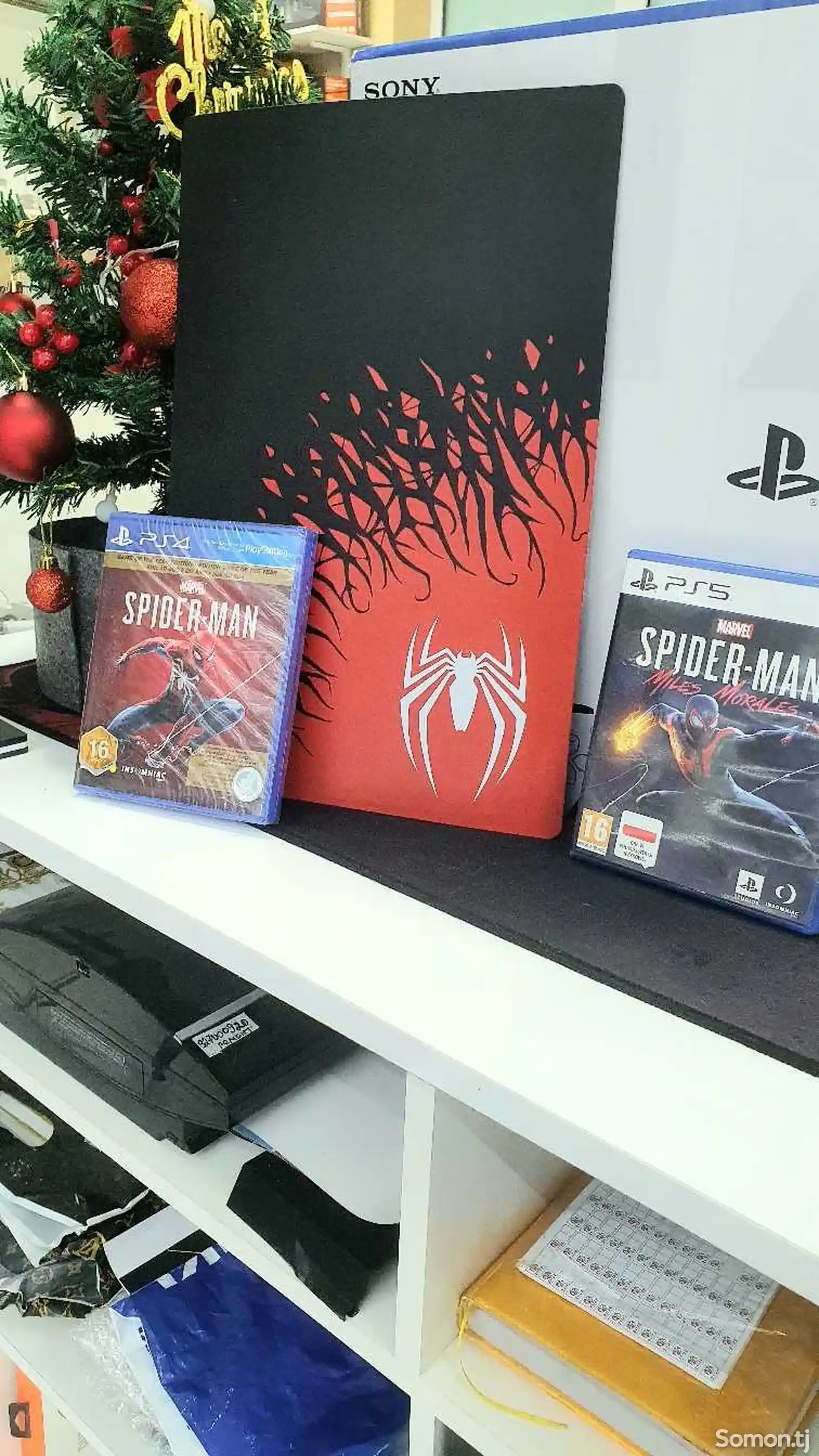 Раскрашенные Панели для консолей PS5 в стиле игры Marvels Spiderman 2-6