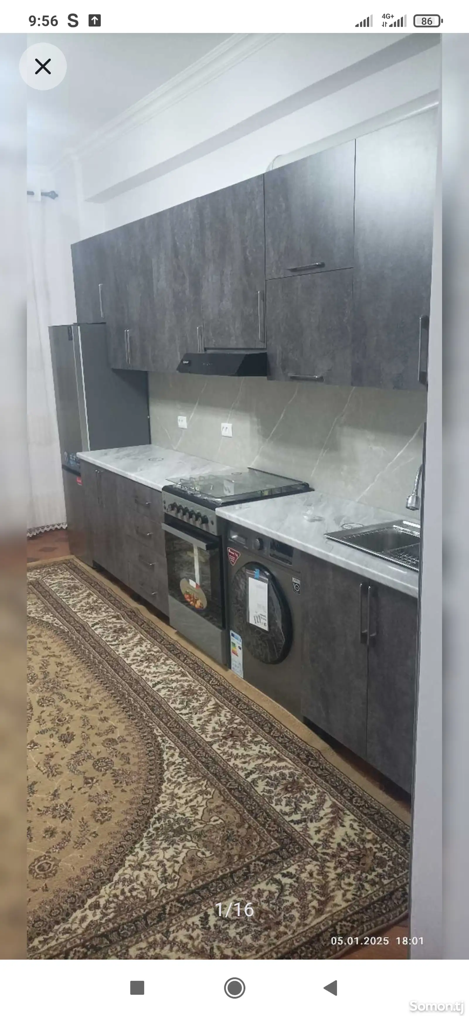 3-комн. квартира, 12 этаж, 80м², И. Сомони-1