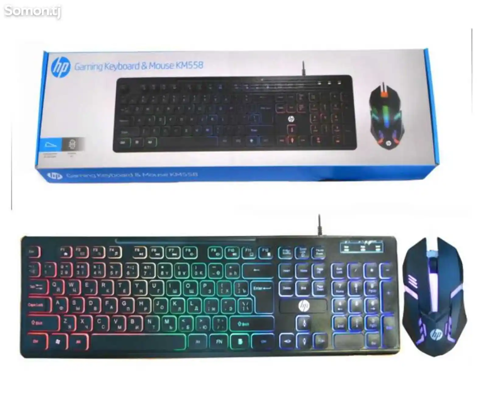Игровая клавиатура+мышка hp KM-558-3