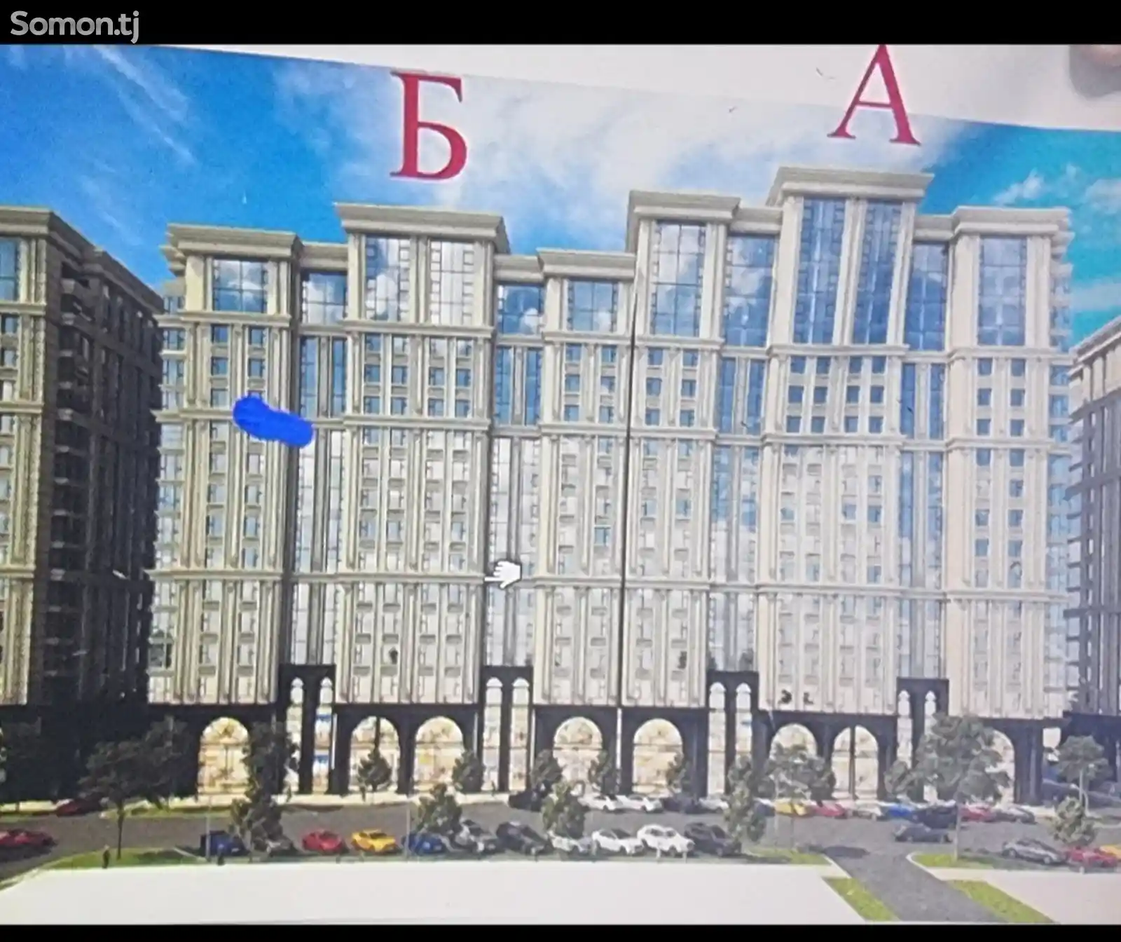 2-комн. квартира, 11 этаж, 147 м², И.Сомонӣ-4