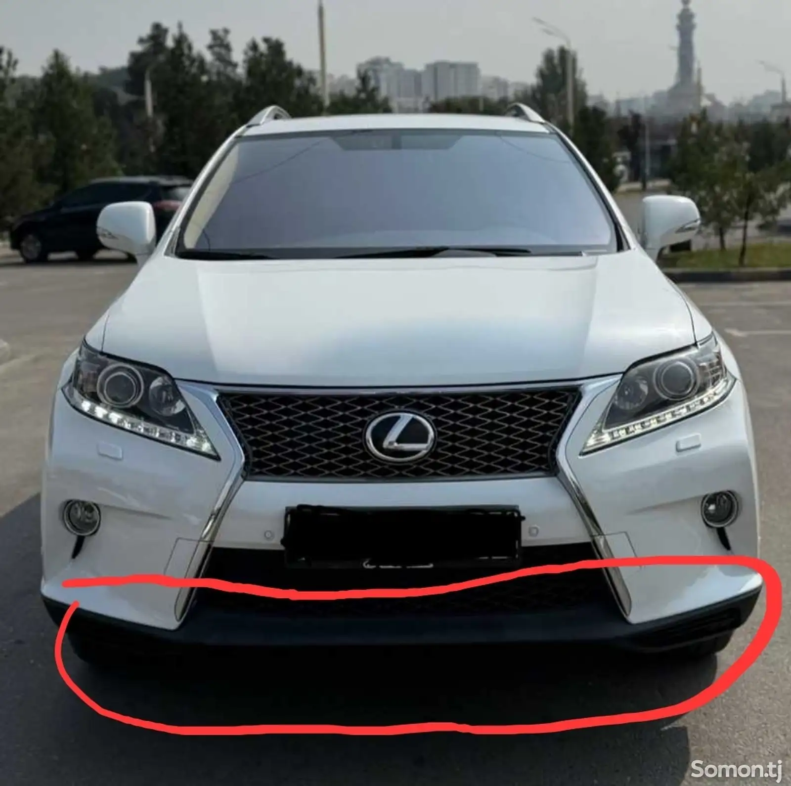 Губа переднего бампера от lexus rx 350/450 2010-2015-1