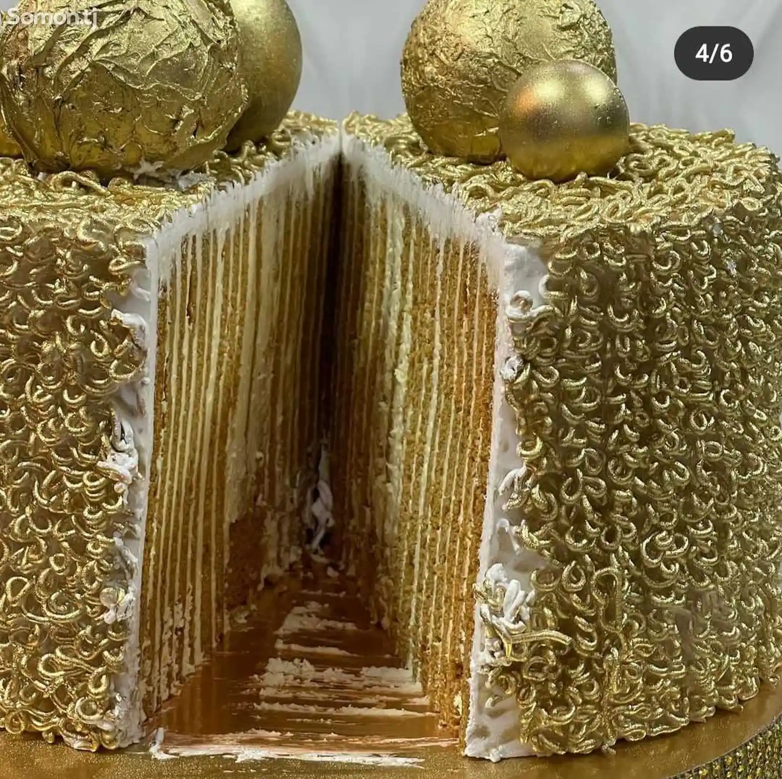 Торт Золотистый на заказ-2
